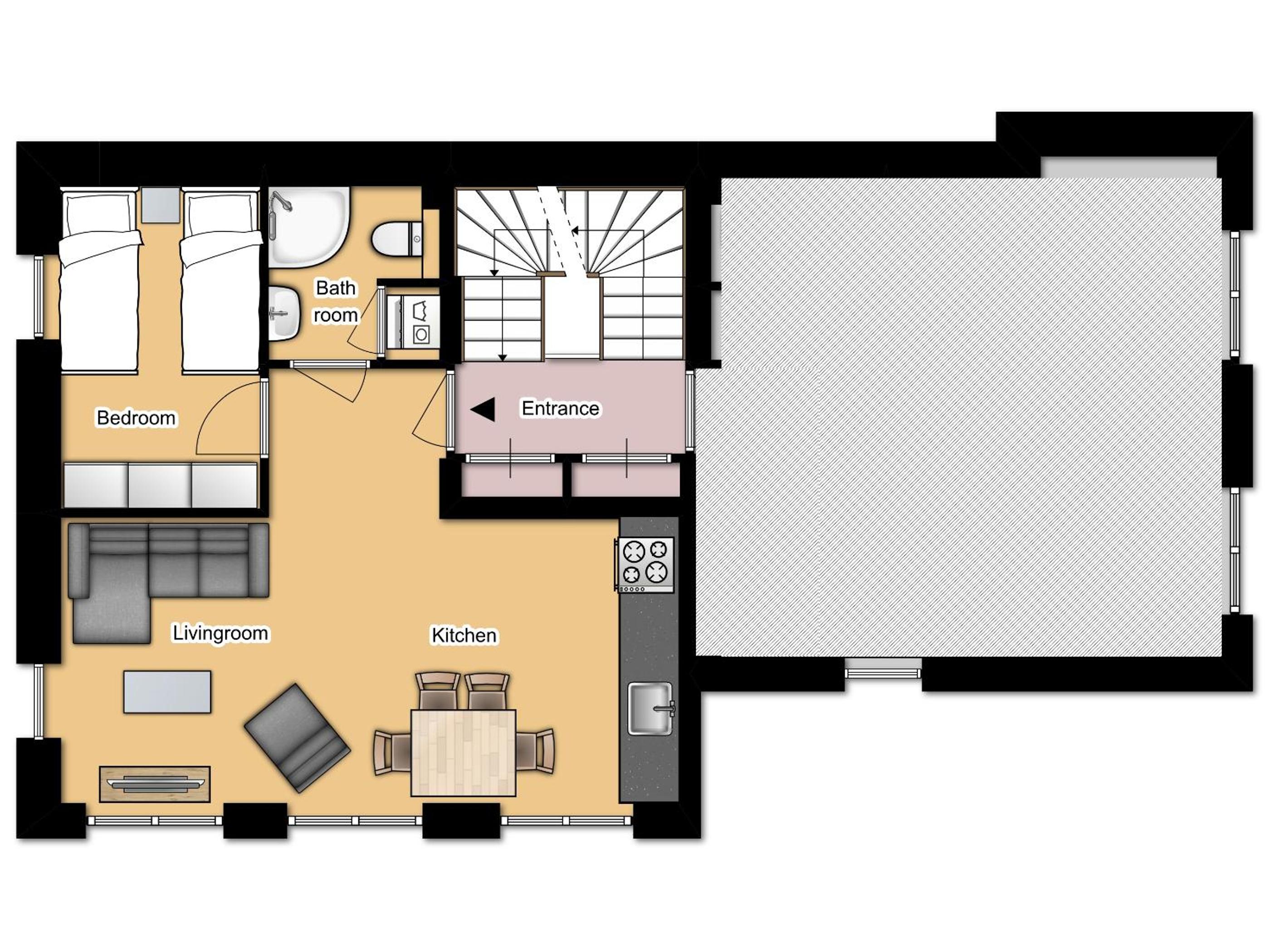Large One-Bedroom Apartment photo 2