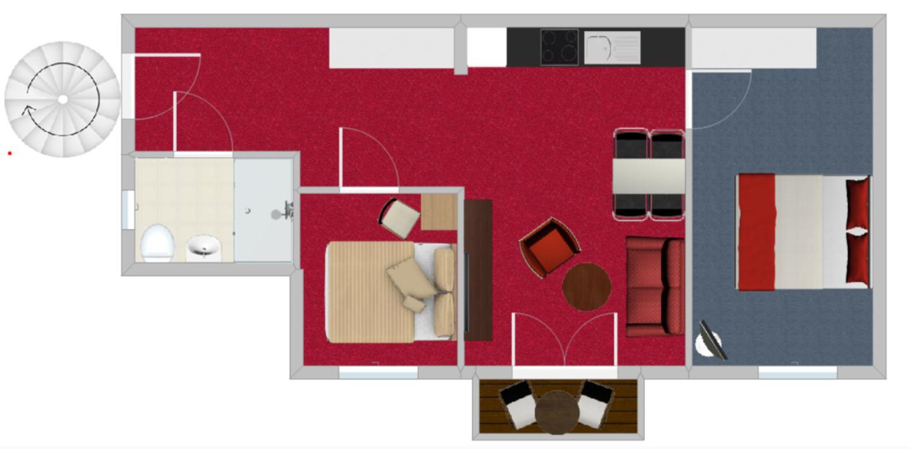 Two-Bedroom Apartment with Balcony photo 2