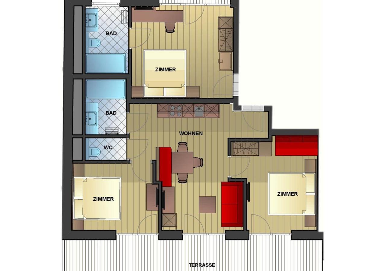 Three-Bedroom Apartment - Photo 3