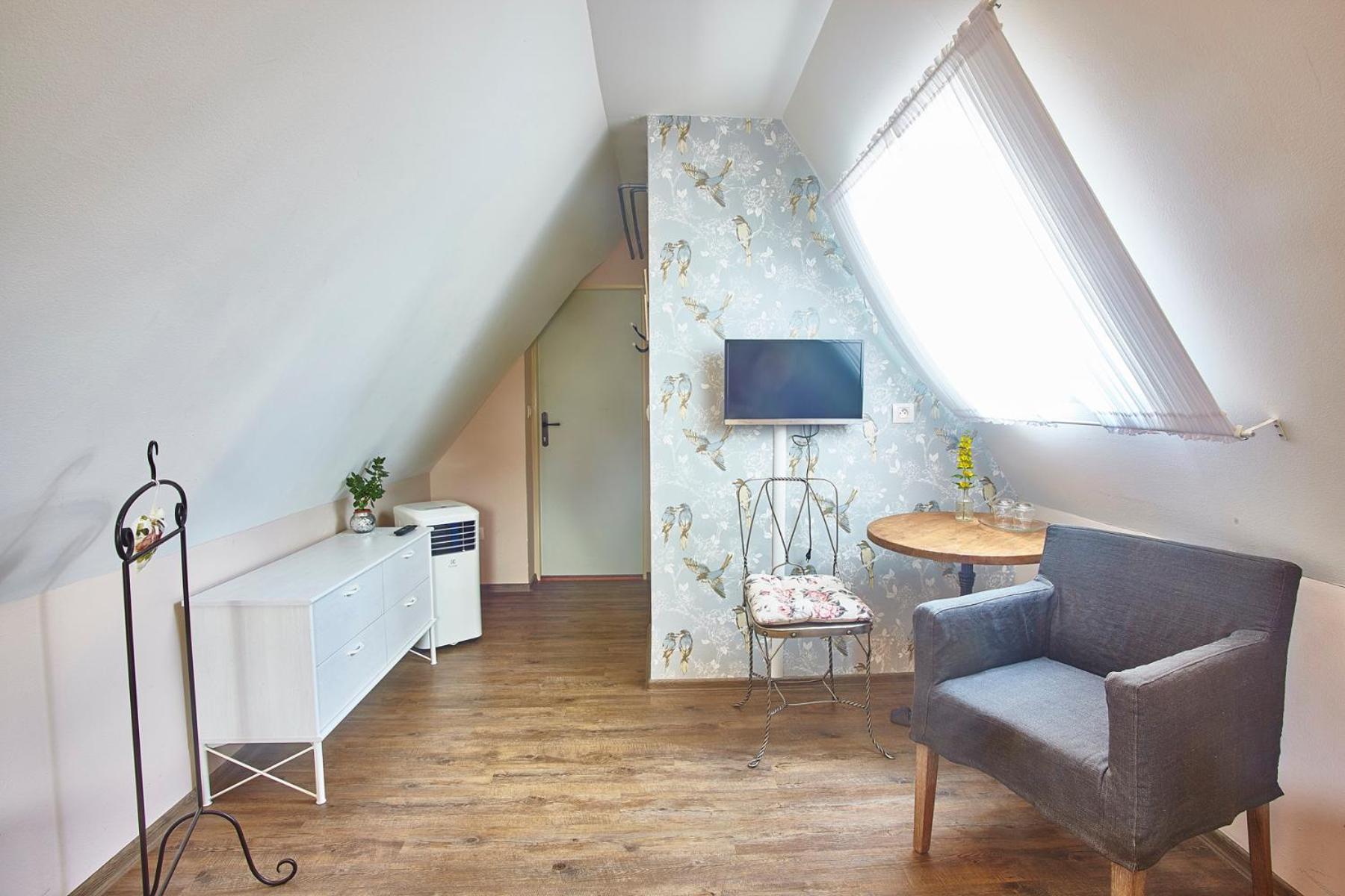 Attic Double or Twin Room with View