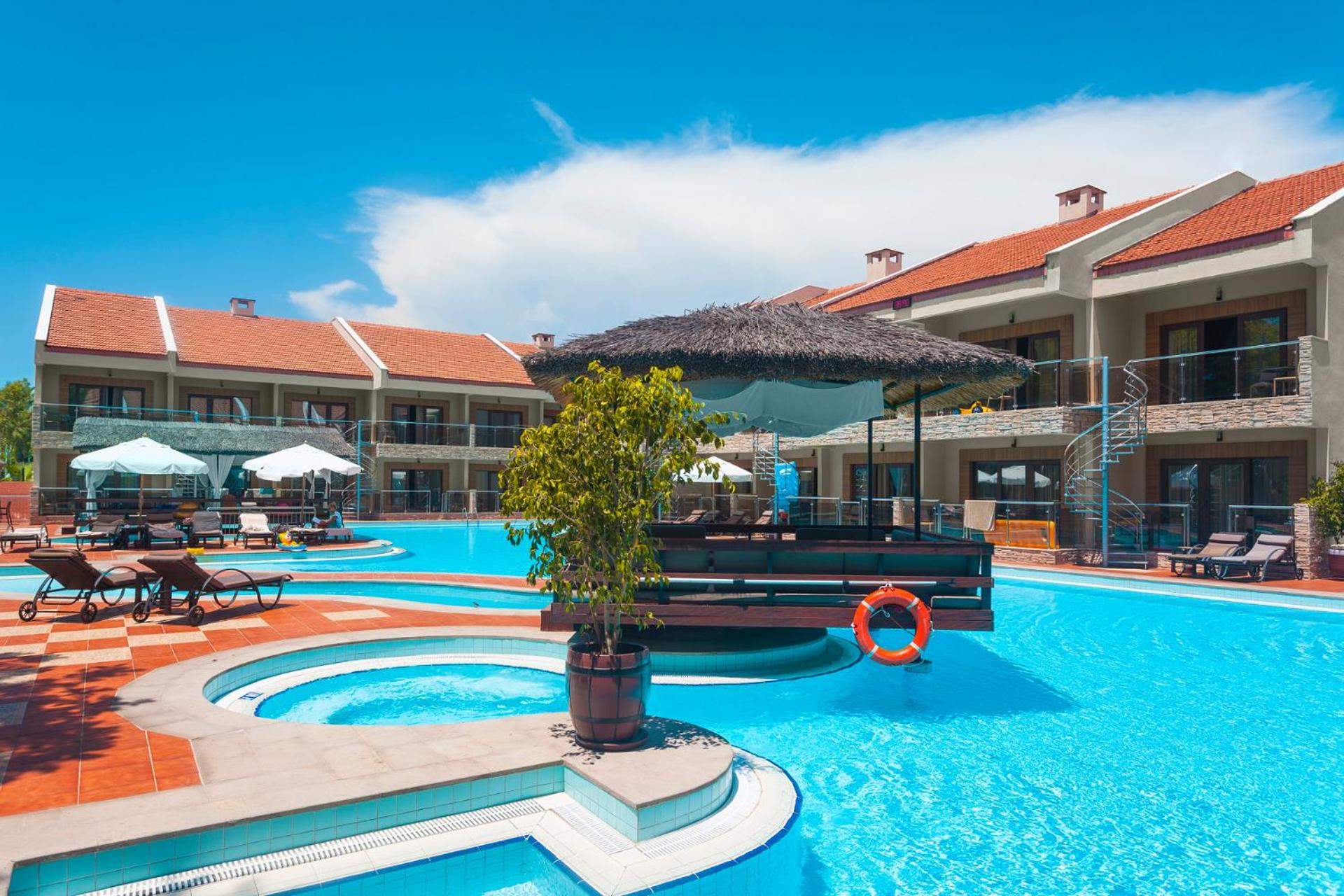 Enjoy refreshing poolside relaxation at our beautiful resort!