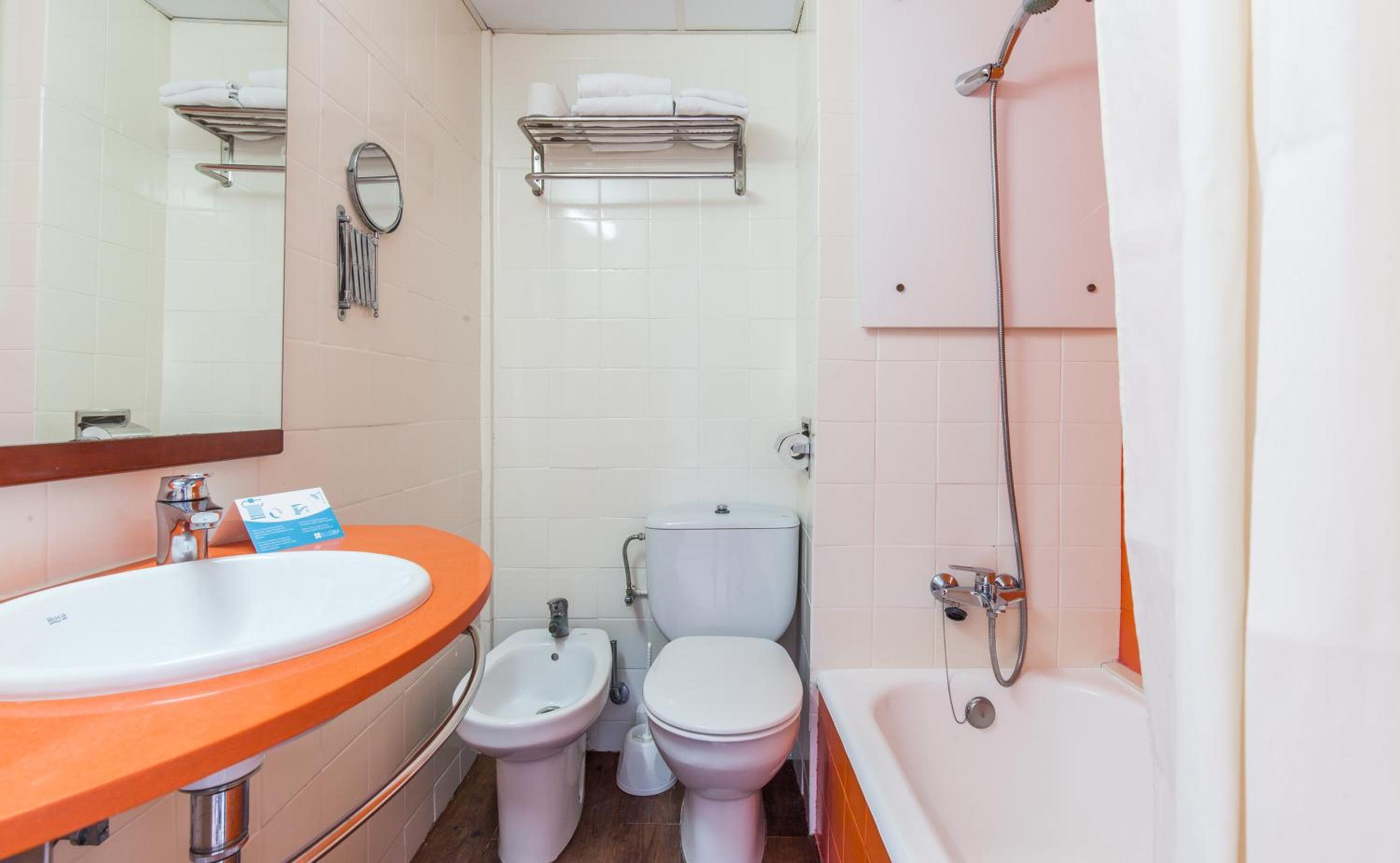 Relax in comfort with our modern bathroom amenities!