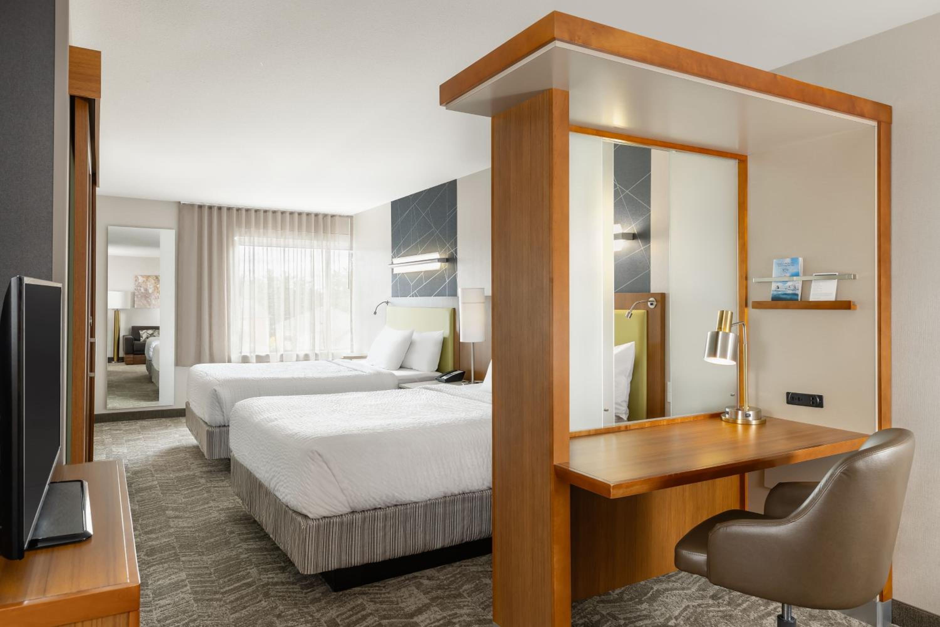 Queen Suite with Two Queen Beds and Trundle Sofa