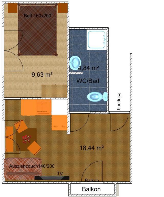 One-Bedroom Apartment with Balcony 2 photo 3