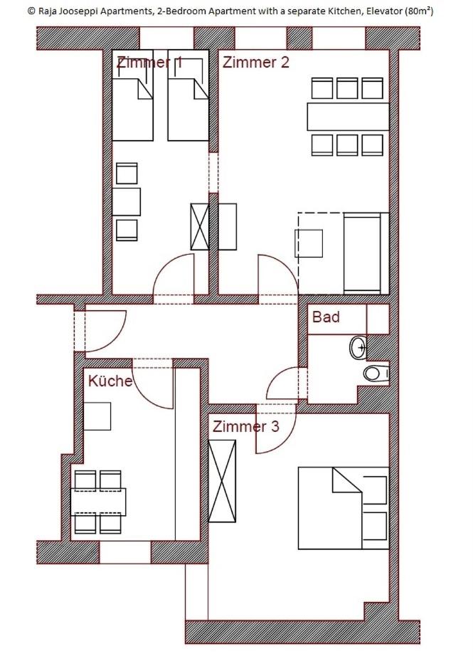 Two-Bedroom Apartment with a separate Kitchen, Elevator (80 m2) photo 1