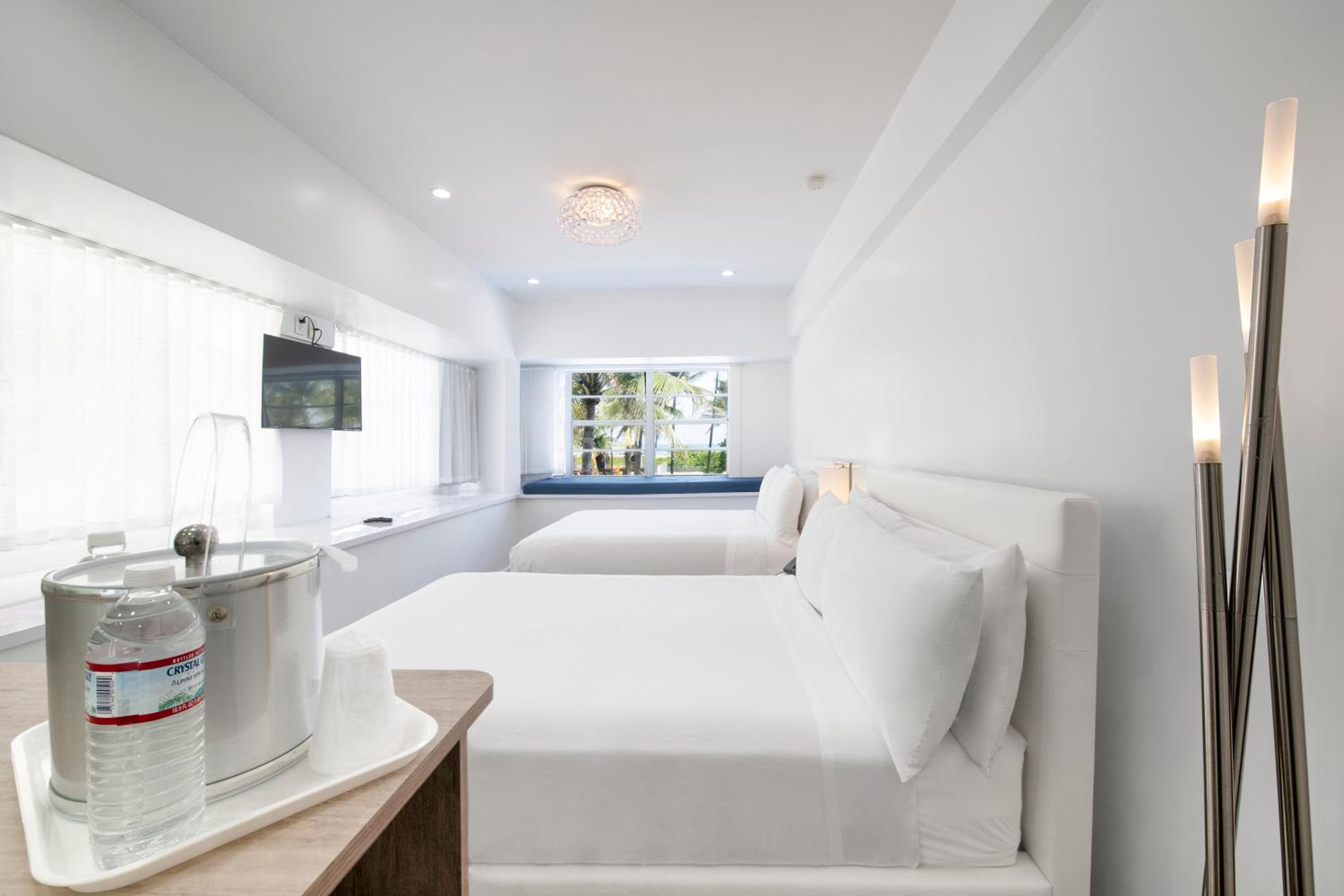 Corner Queen Room with Two Queen Beds and Ocean View