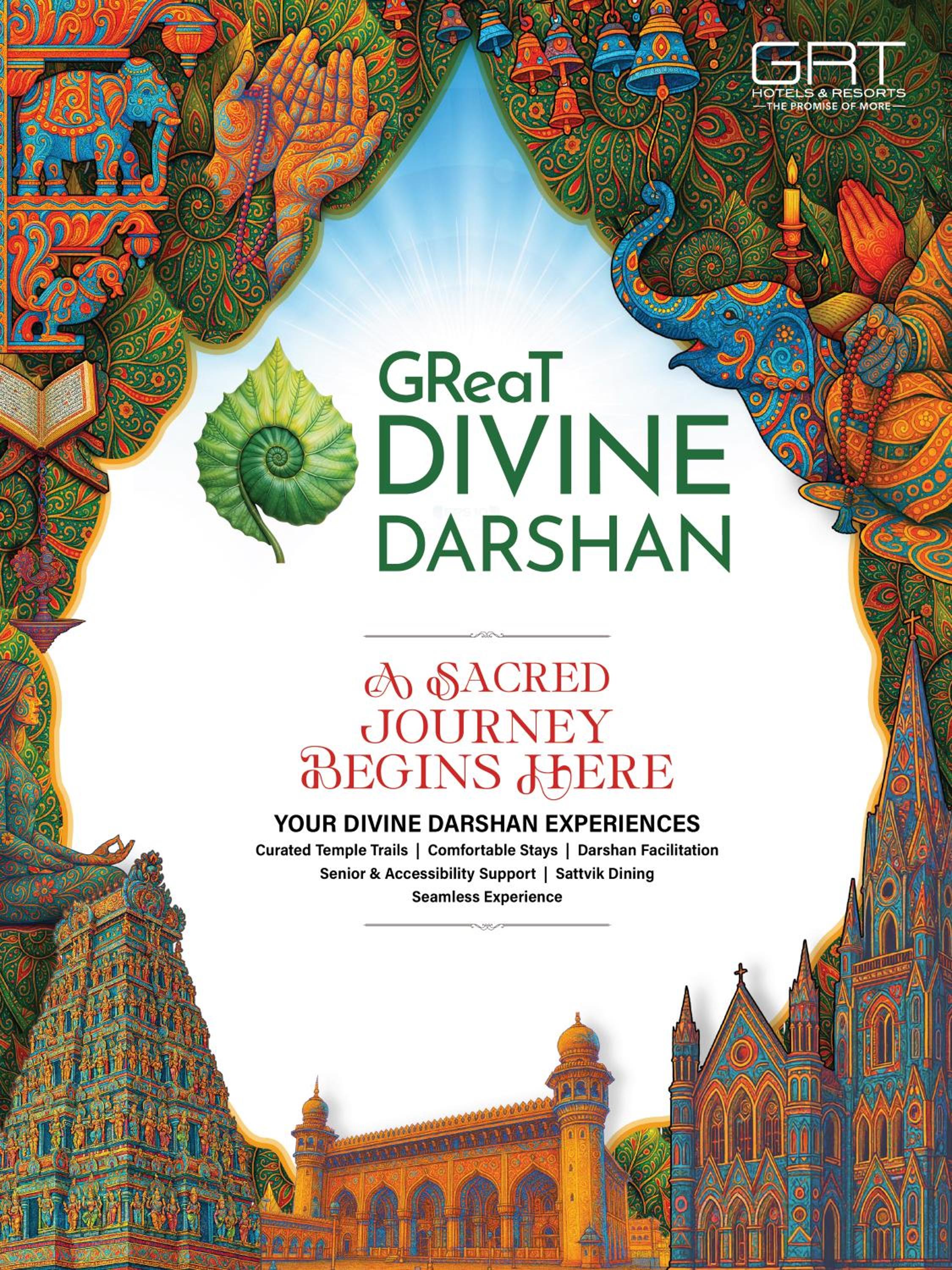 The GReaT Divine Darshan - Priority Temple Darshan & Temple Insights with Sattvik Menu | Complimentary Prasadam Packaging and Temple Orientation Kit