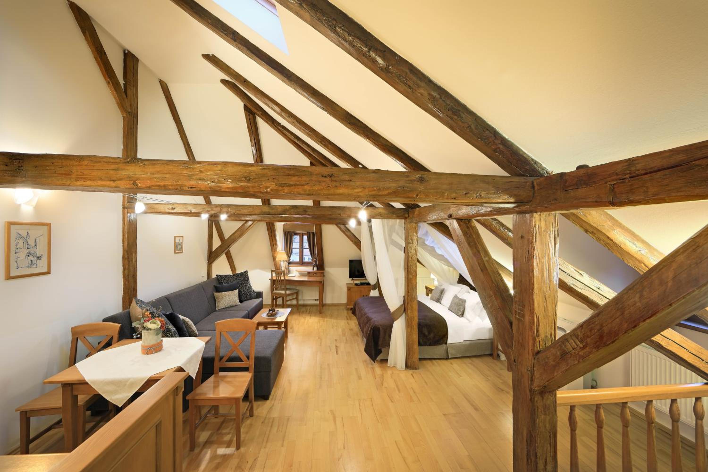 Attic Apartment with Castle View