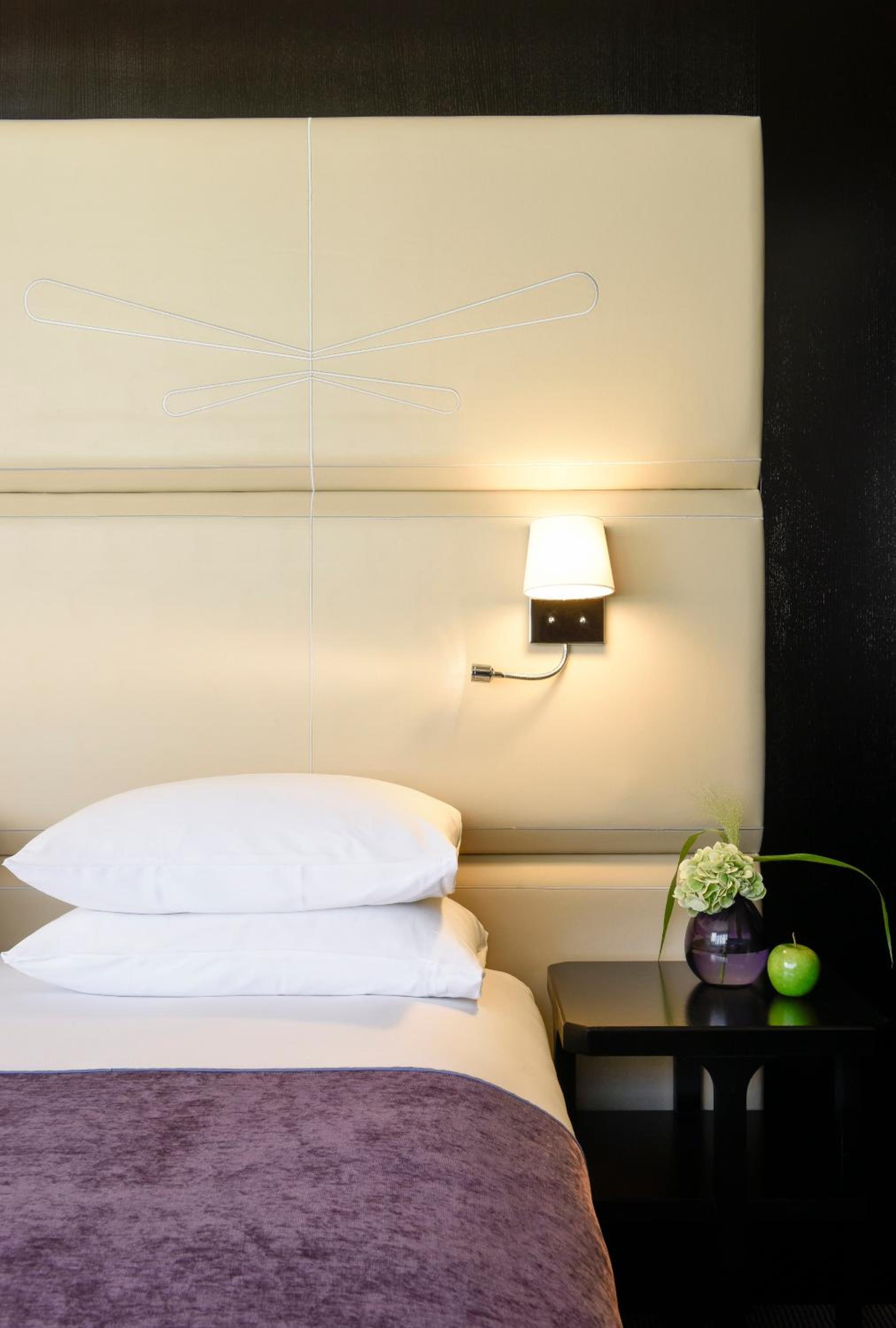 Relax in cozy comfort for a restful night's sleep.