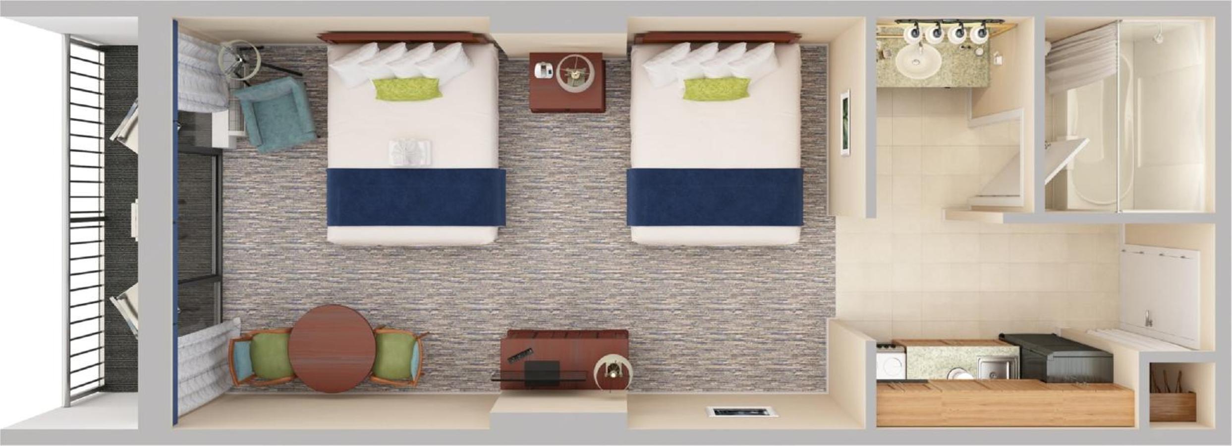 Tower Oceanfront Efficiency -  2 Queen Beds with Kitchen - Photo 2