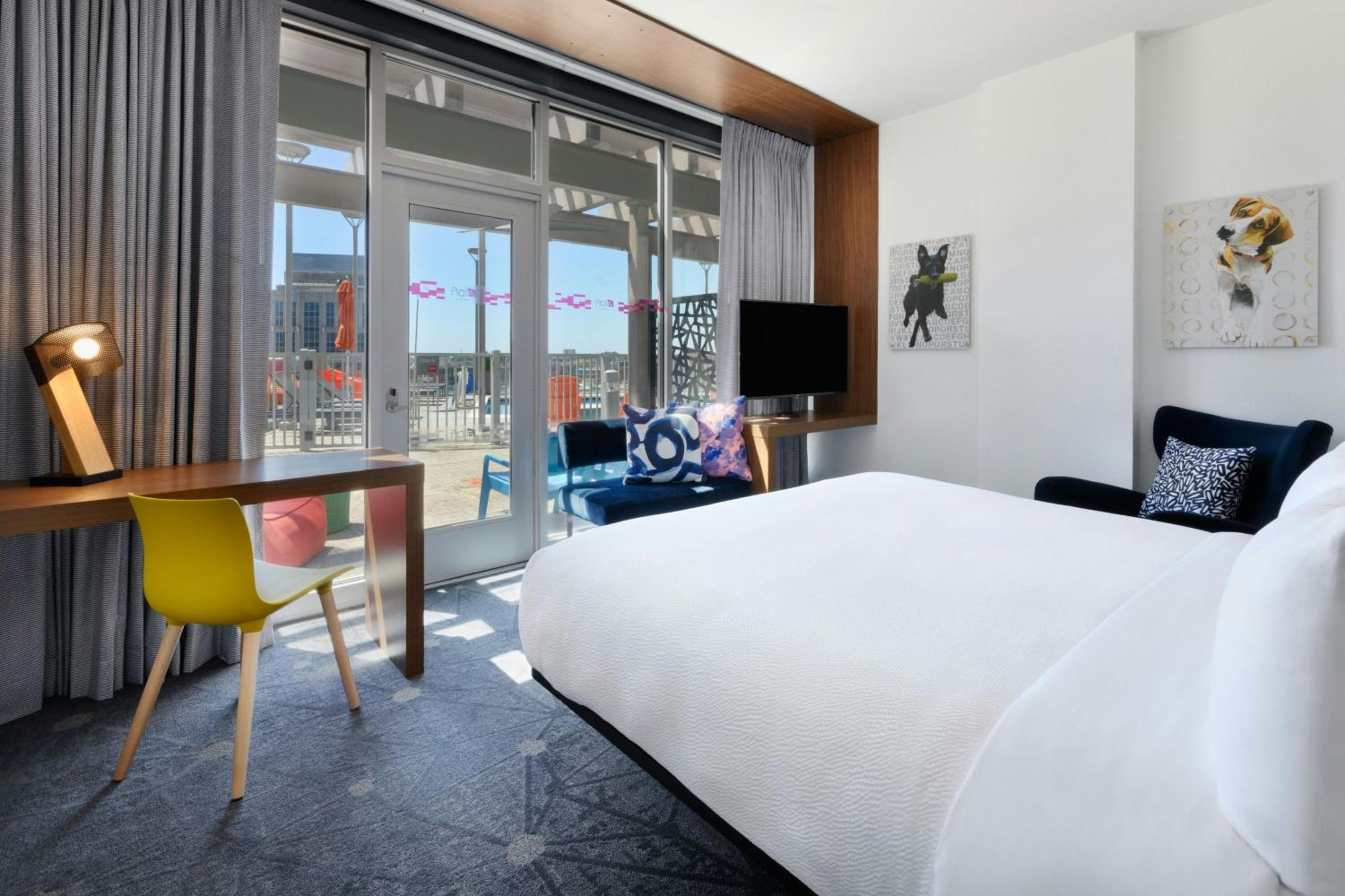 King Room with Cabana Access and Roll-In Shower - Mobility Access/Hearing Accessible