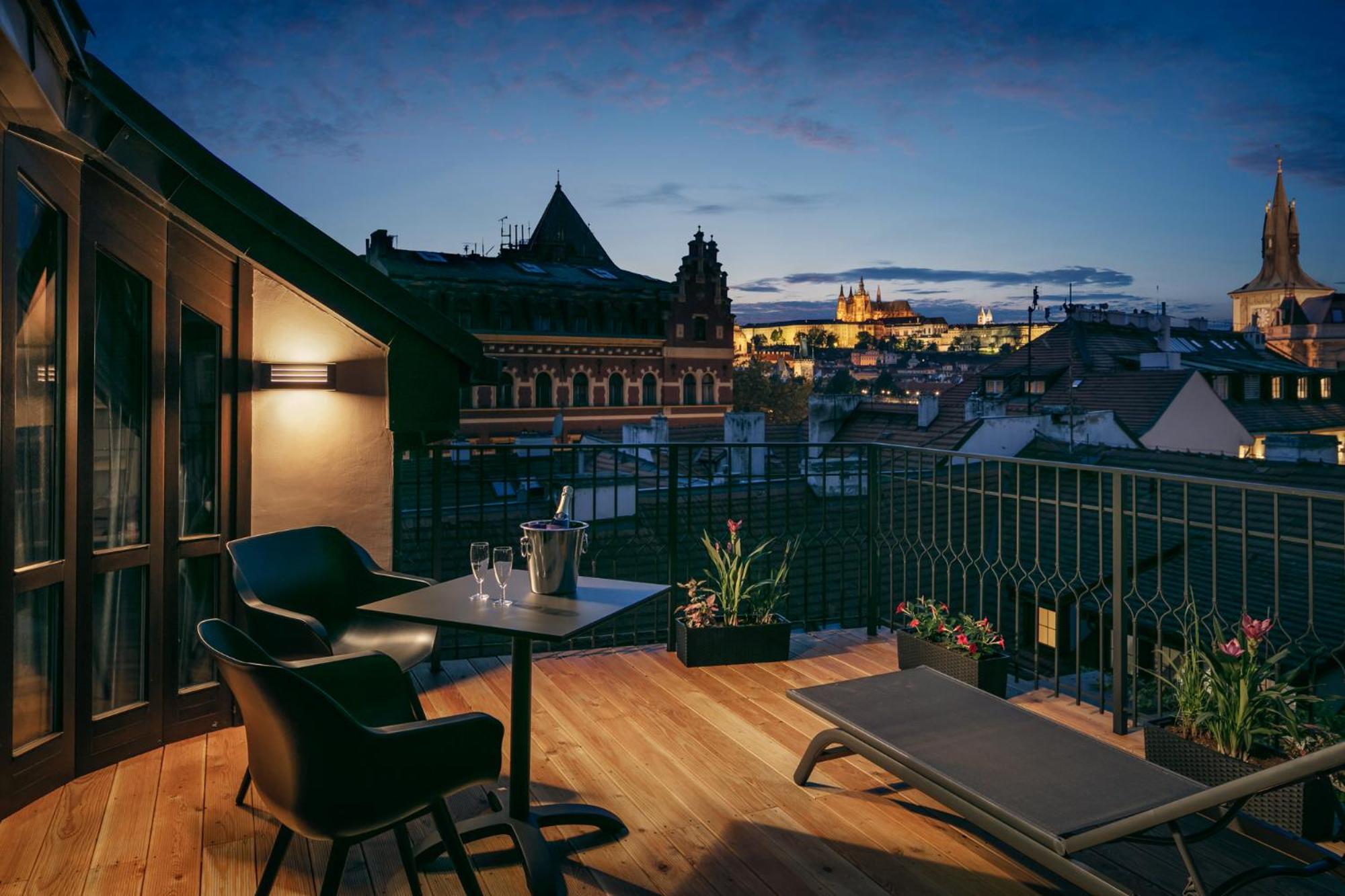 Presidential Suite with Terrace and Prague Castle View