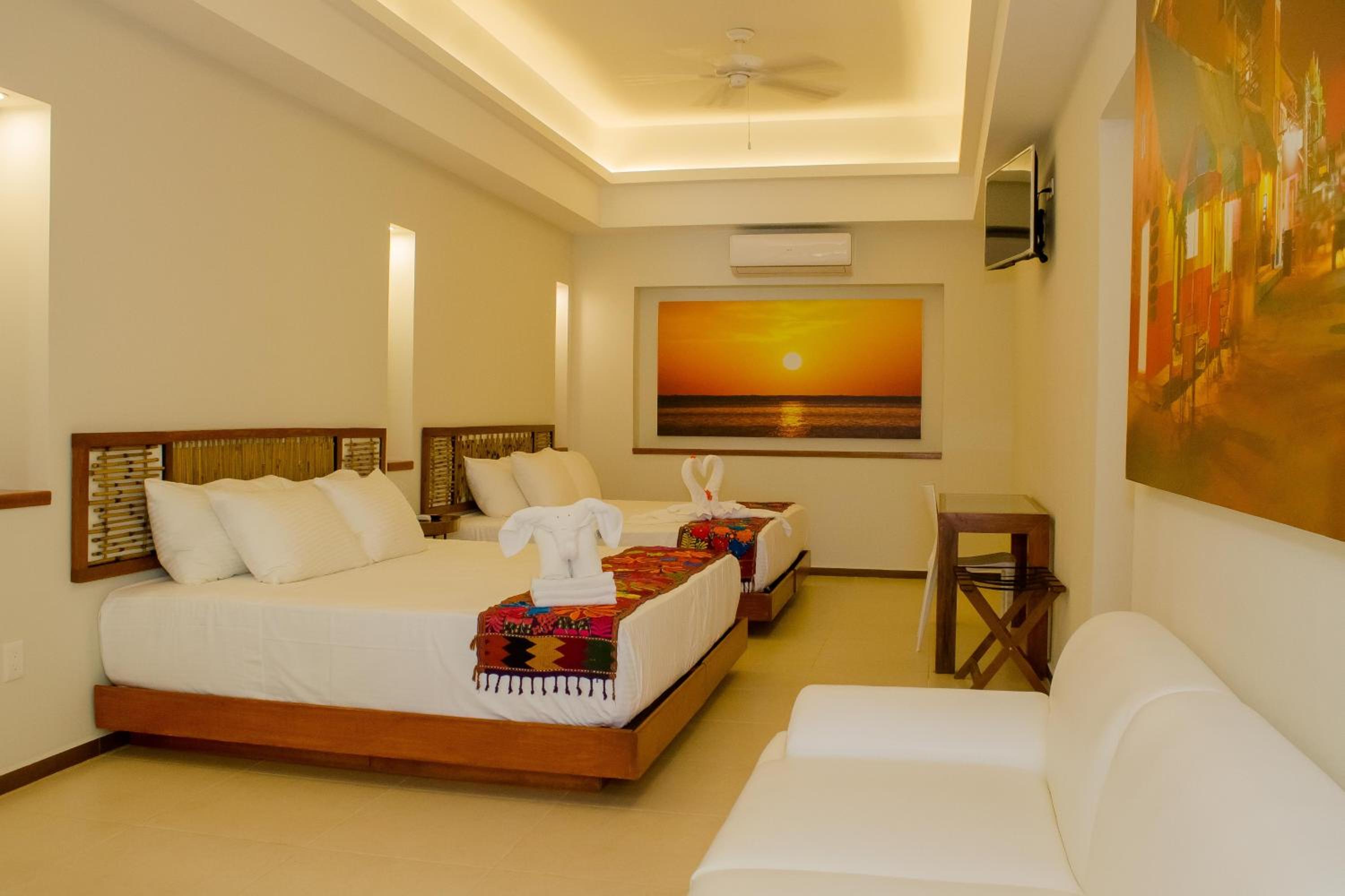 Apartamento Cuádruple con Vista Parcial al Mar