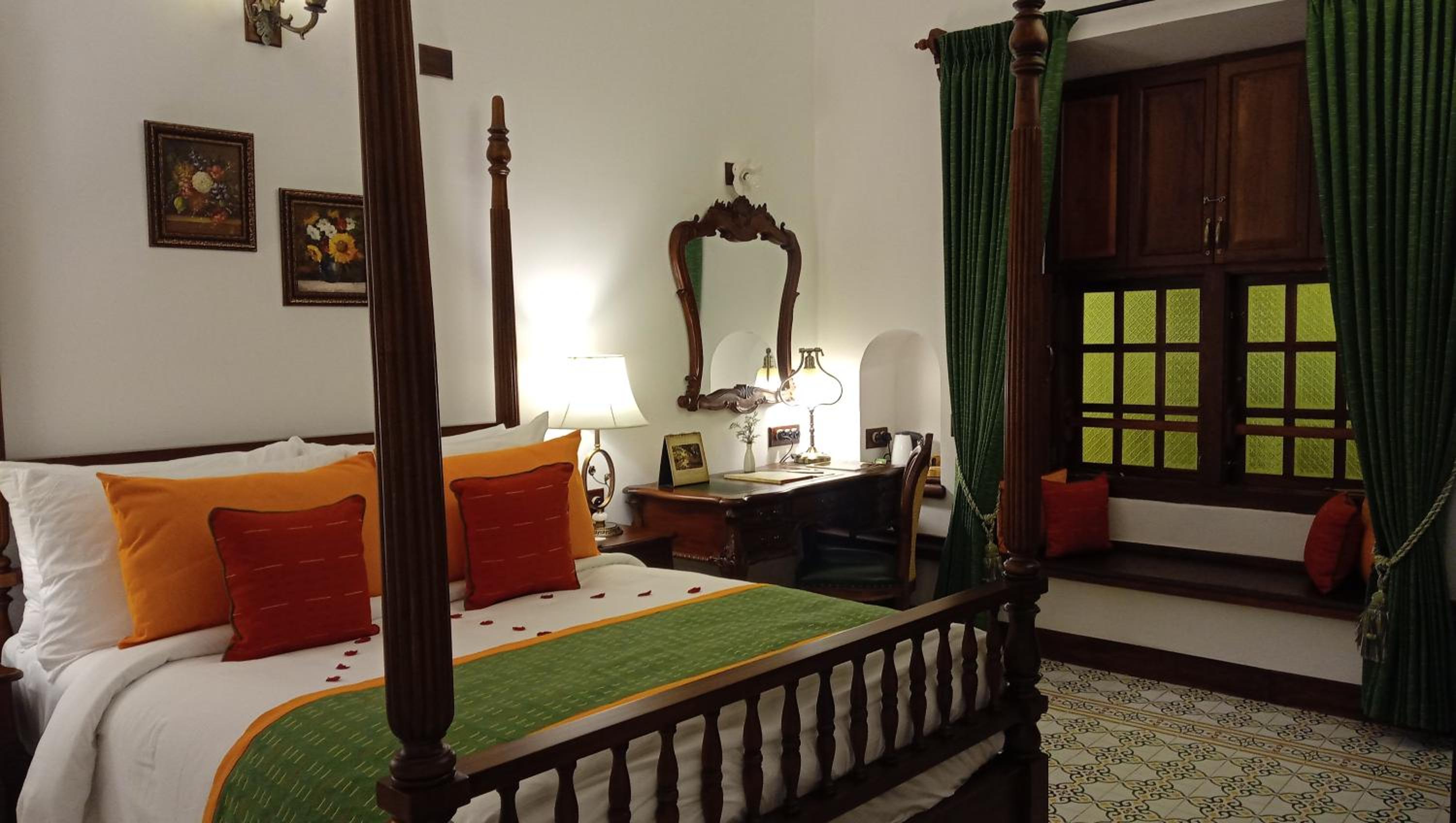 Classic Double Room with 10% discount on food, 20% discount on Ayurmana, and one and a half-hour guided heritage walk from 7 AM to 8:30 AM