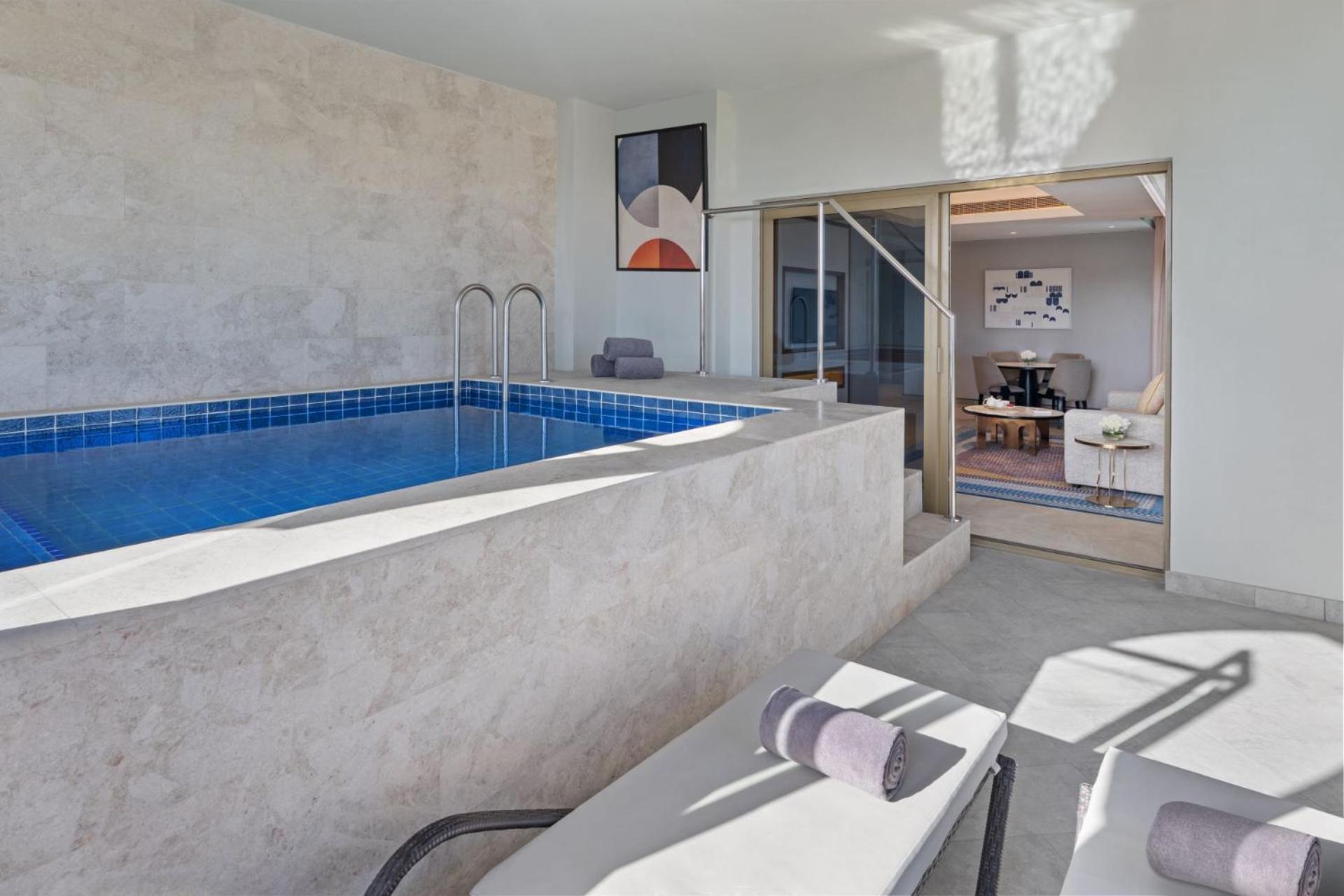 Two Bedroom Private Pool Terrace Suite, Newly Renovated, Temperature Controlled Pool, Evening Drinks & Canapes Section