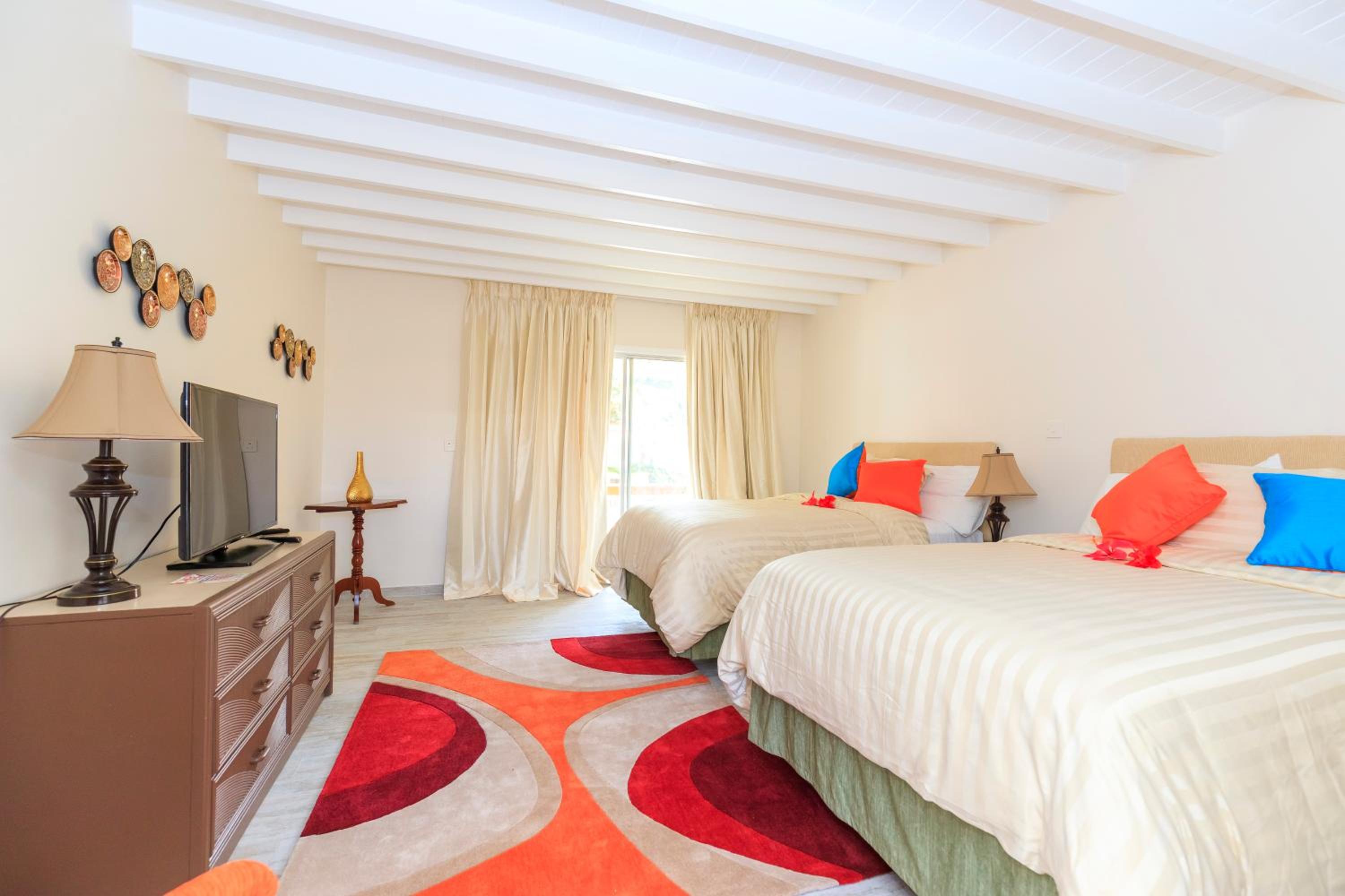 Double Room with Two Double Beds and Ocean View