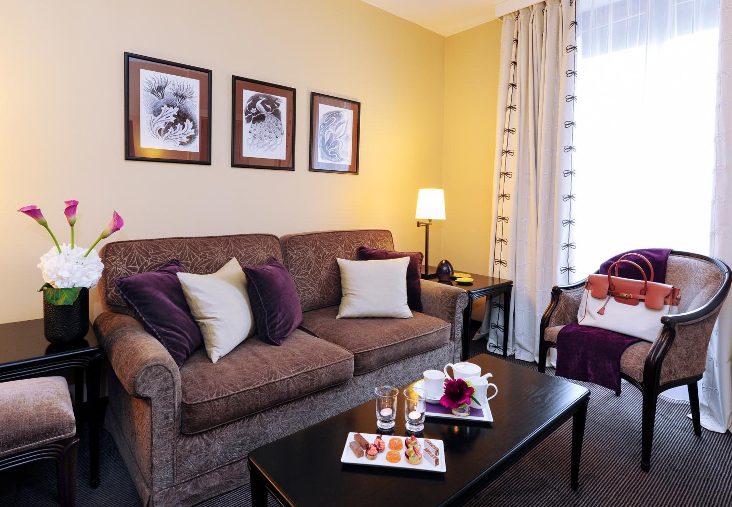 Relax in style with our luxurious hotel room.