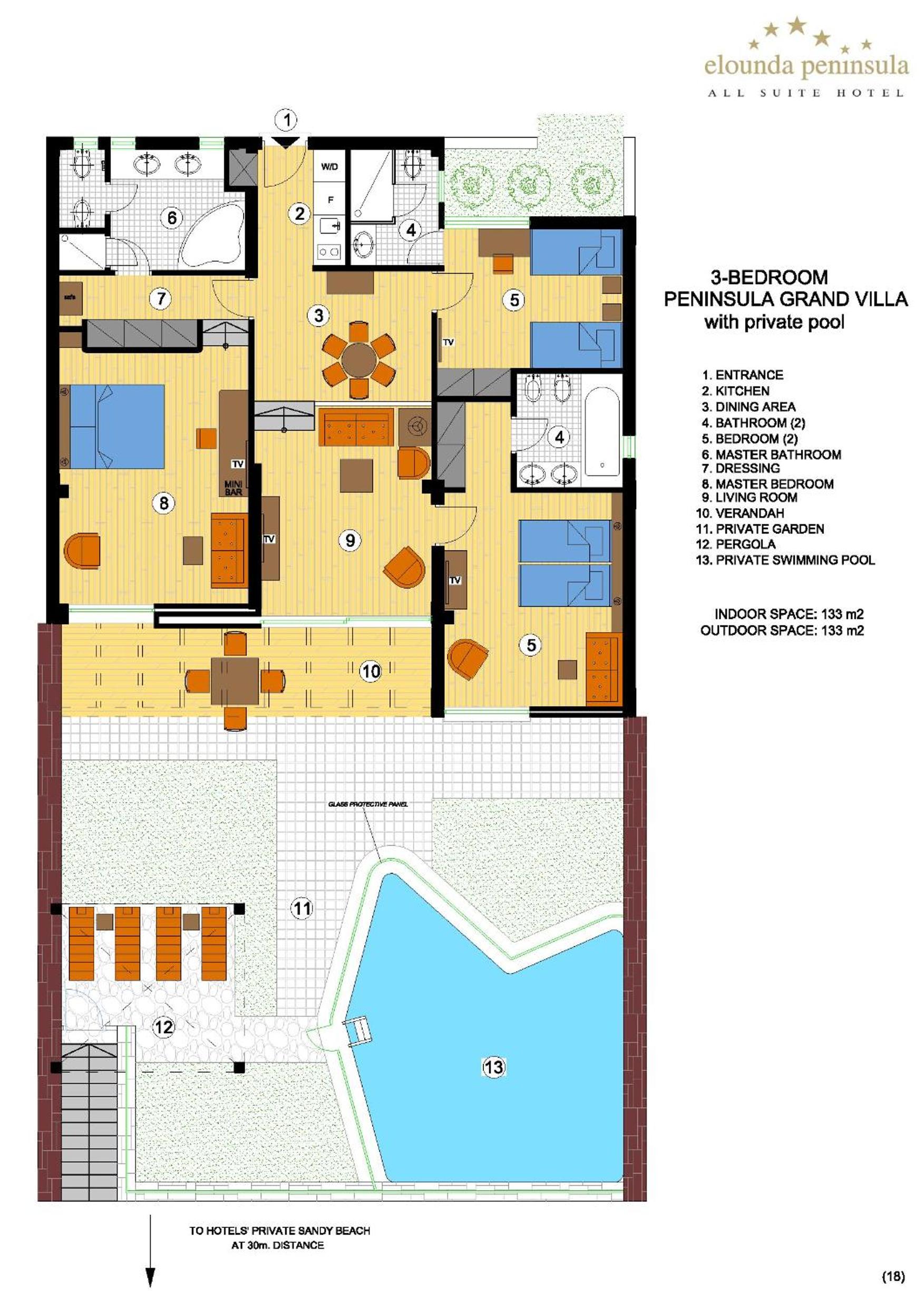 Grand Three-Bedroom Villa with Private Pool - Photo 4