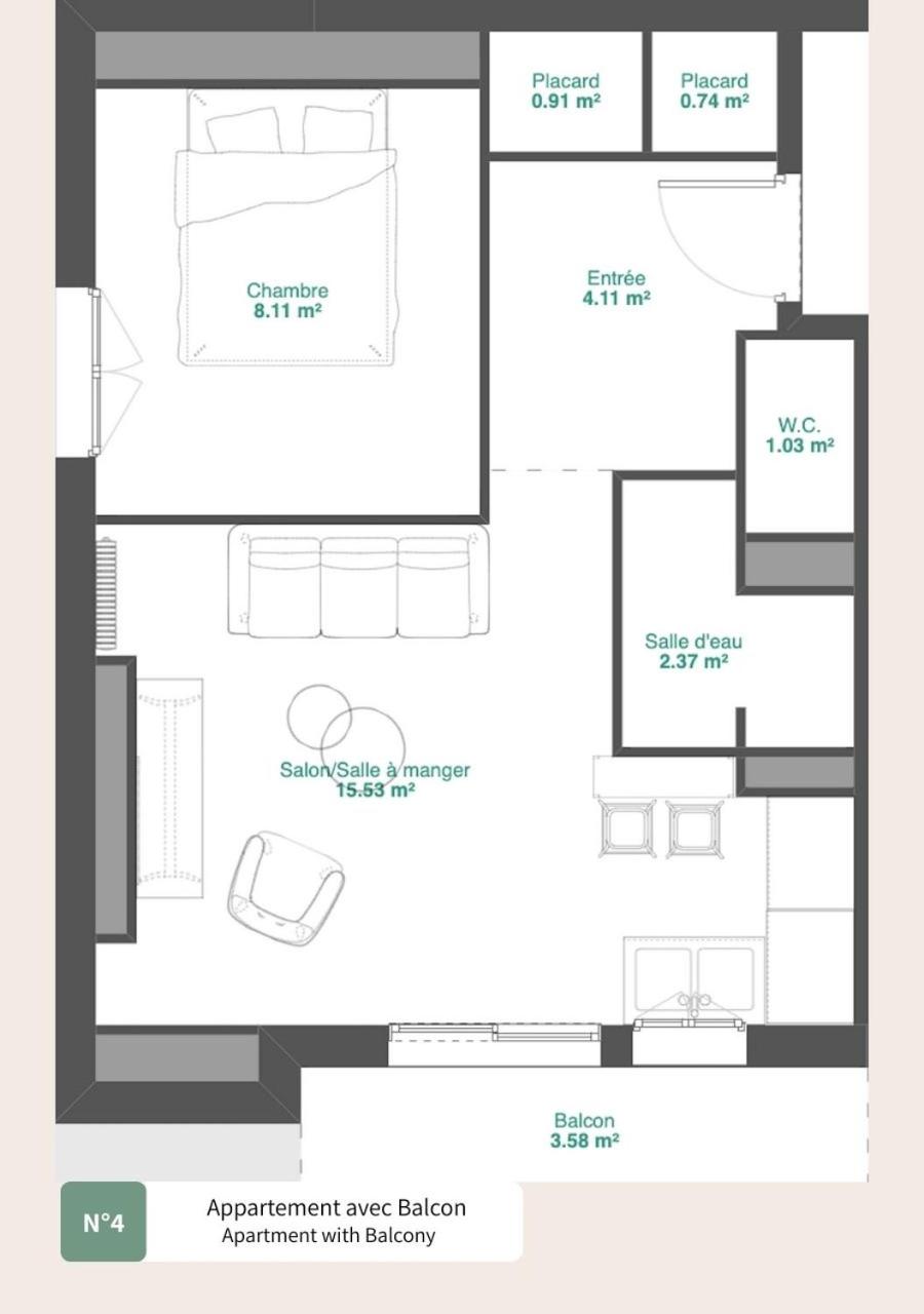Apartment with Balcony
