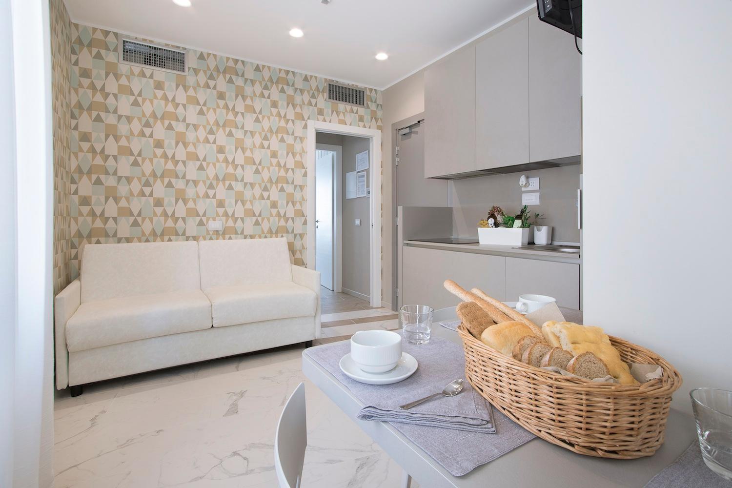 One-Bedroom Apartment with Balcony and Lateral Sea View
