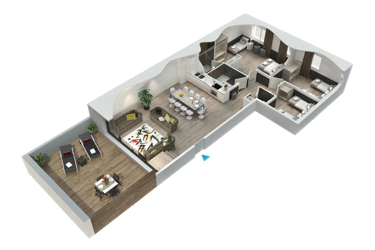 Three-Bedroom Apartment with View photo 3