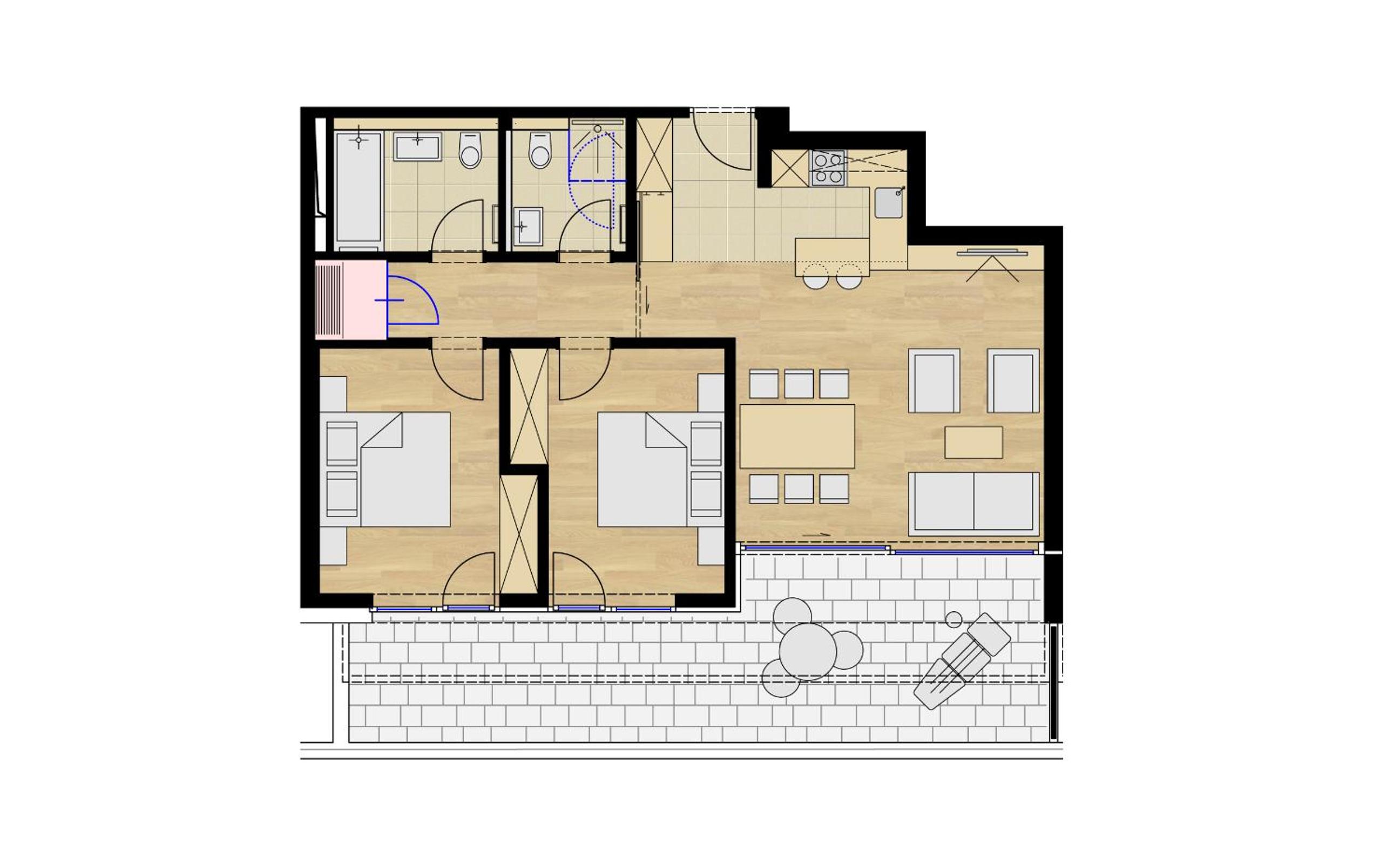 Two-Bedroom Apartment photo 2
