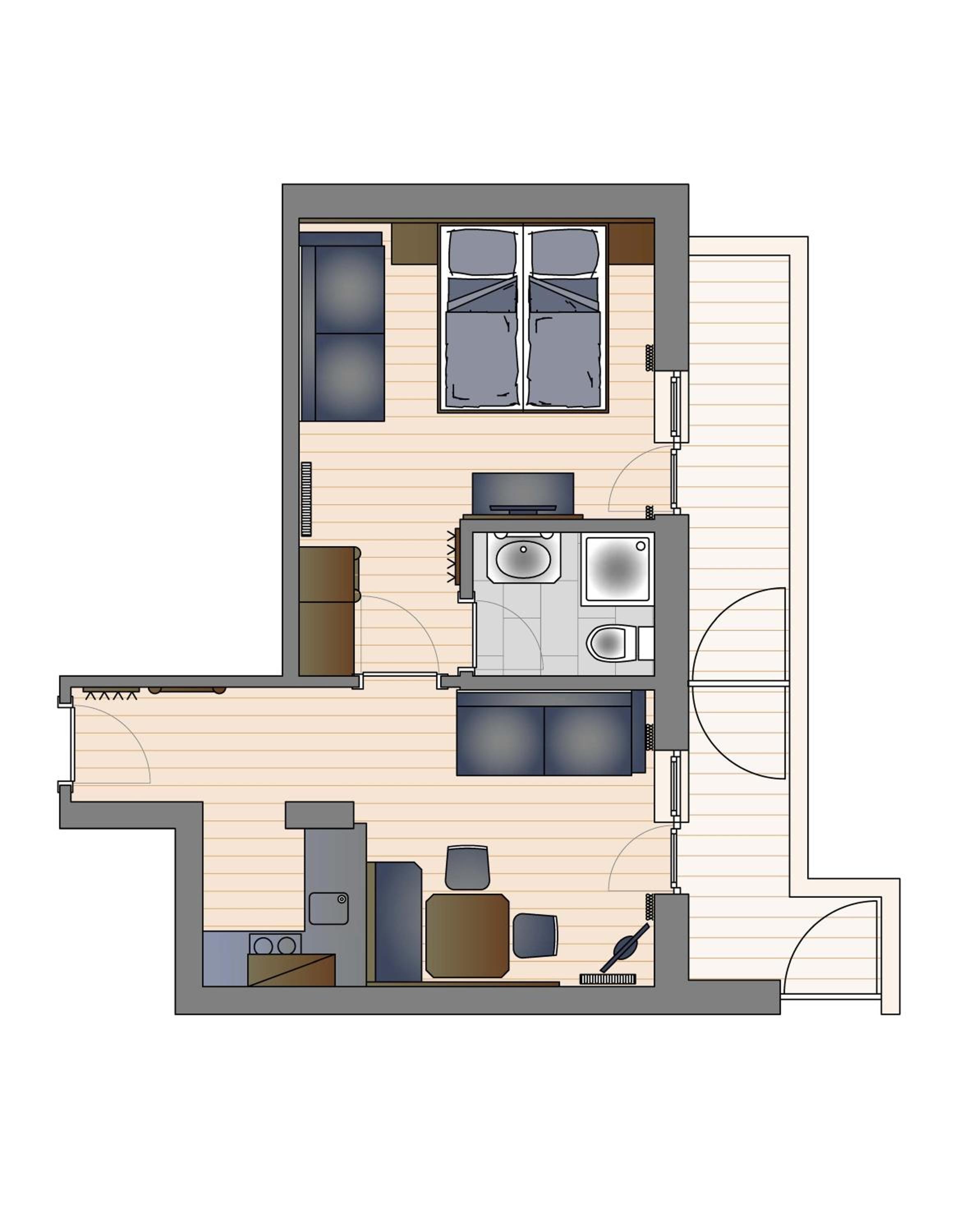 Apartment with Balcony photo 2