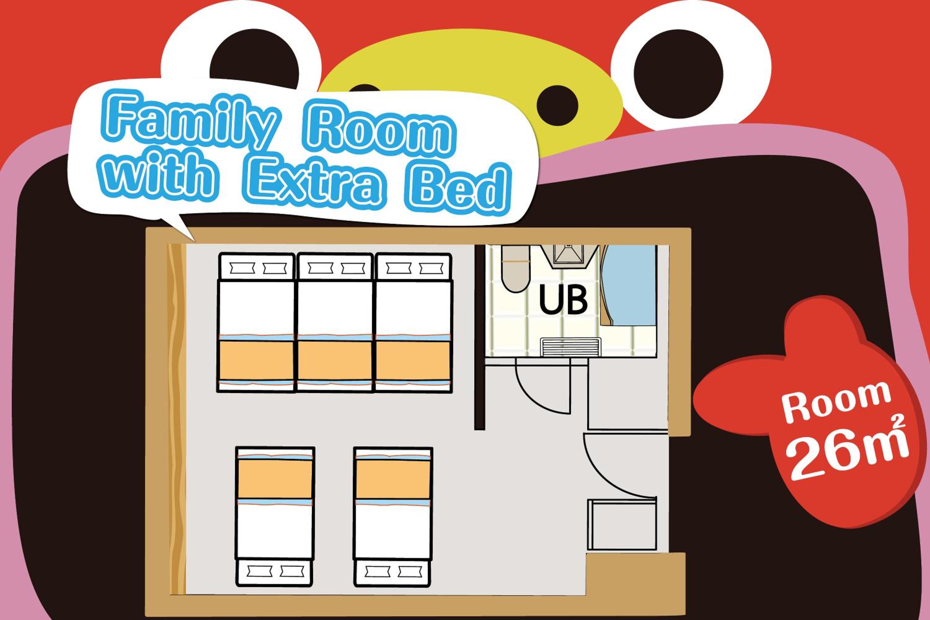 Family Room with Extra Bed - Non-Smoking photo 3