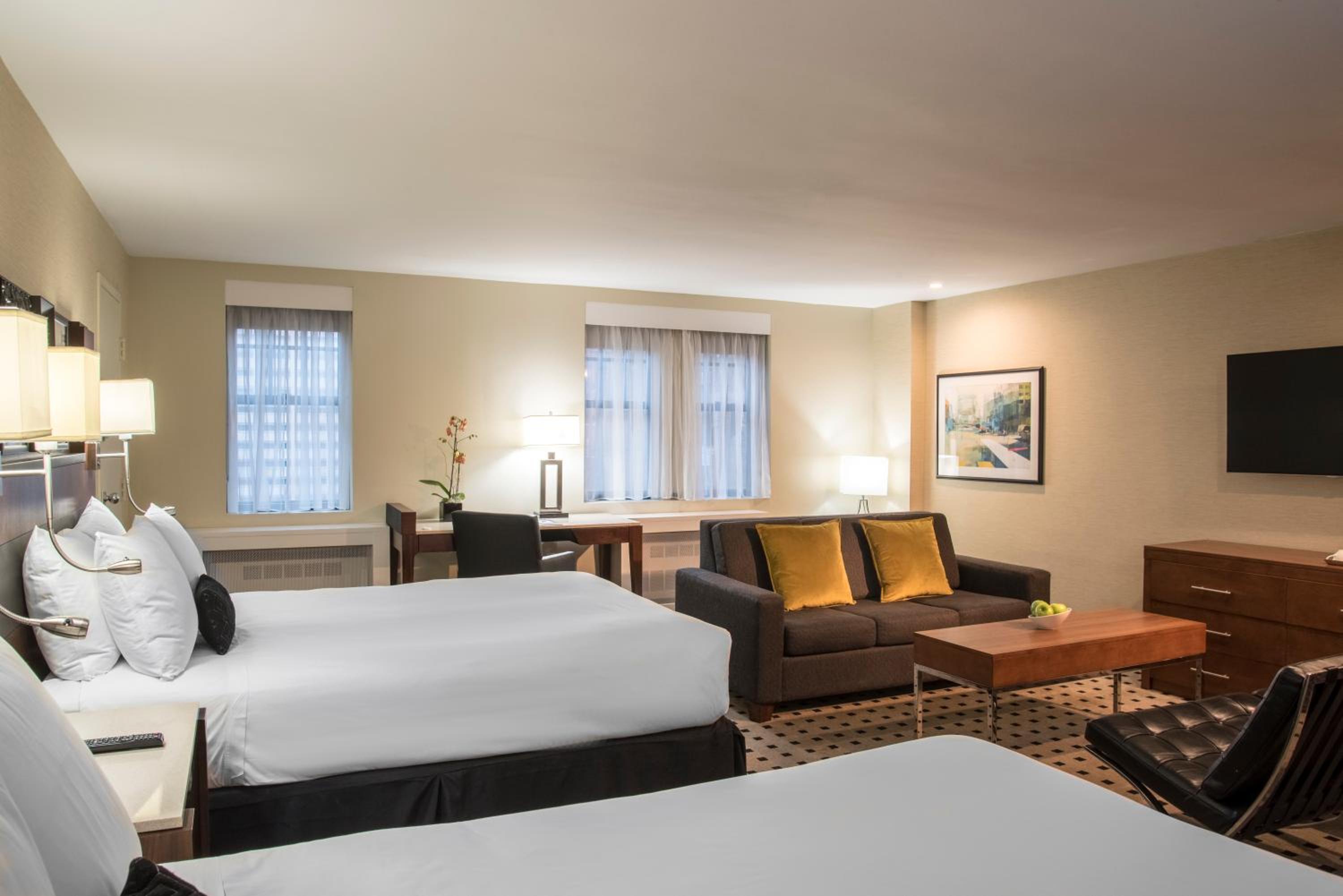Suite with Two Double Beds and Sofa Bed