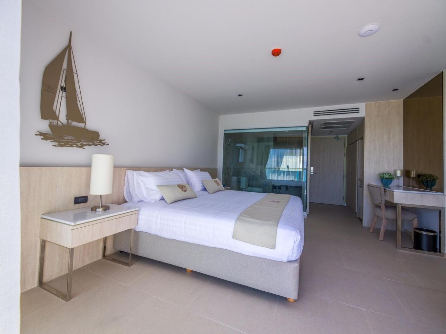 Quarto Deluxe com Vista para o Mar e transporte gratuito para o centro de Pattaya