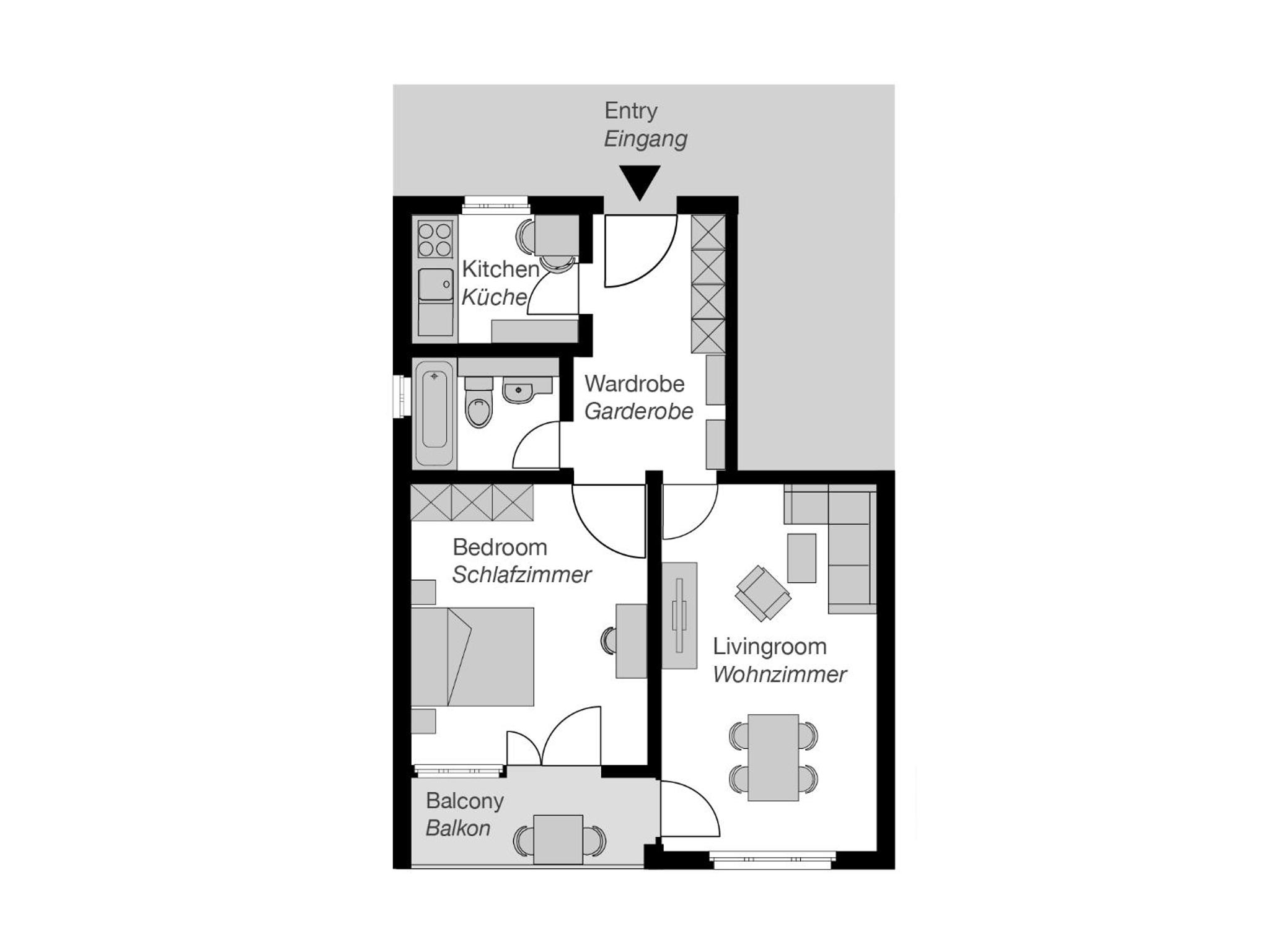 One-Bedroom Apartment photo 2