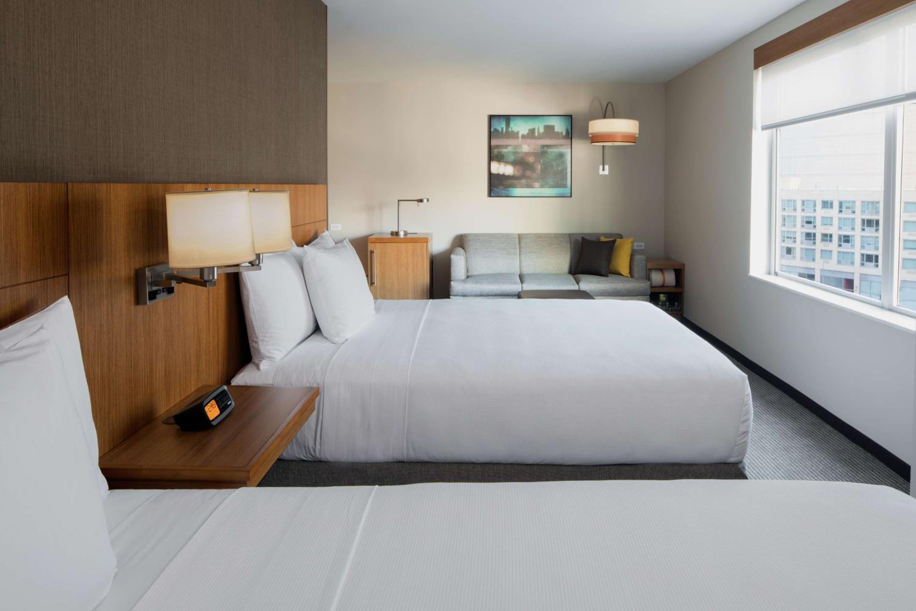 Queen Room with Two Queen Beds and Sofa Bed - High Floor