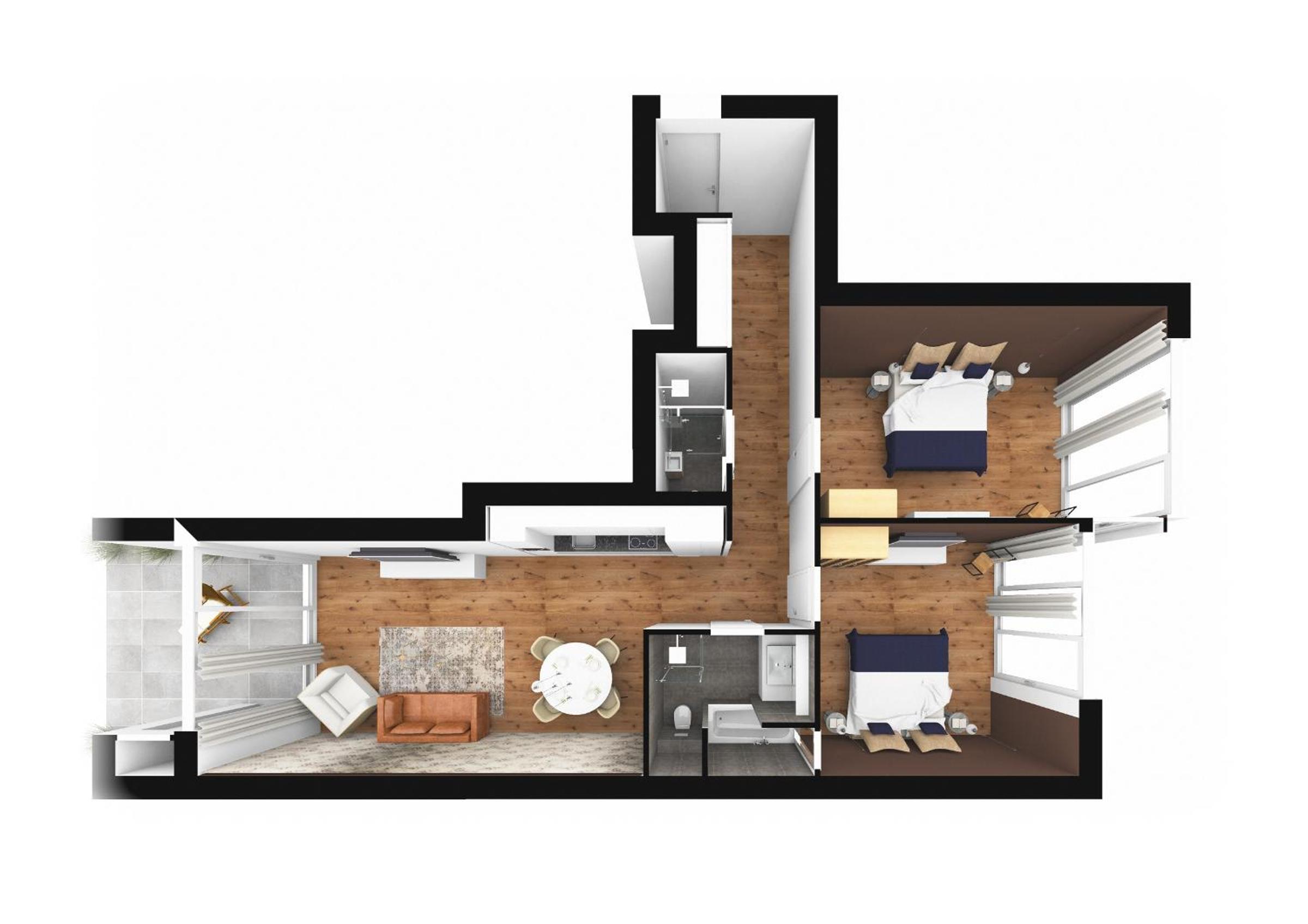 Large Two-Bedroom Apartment - Photo 23