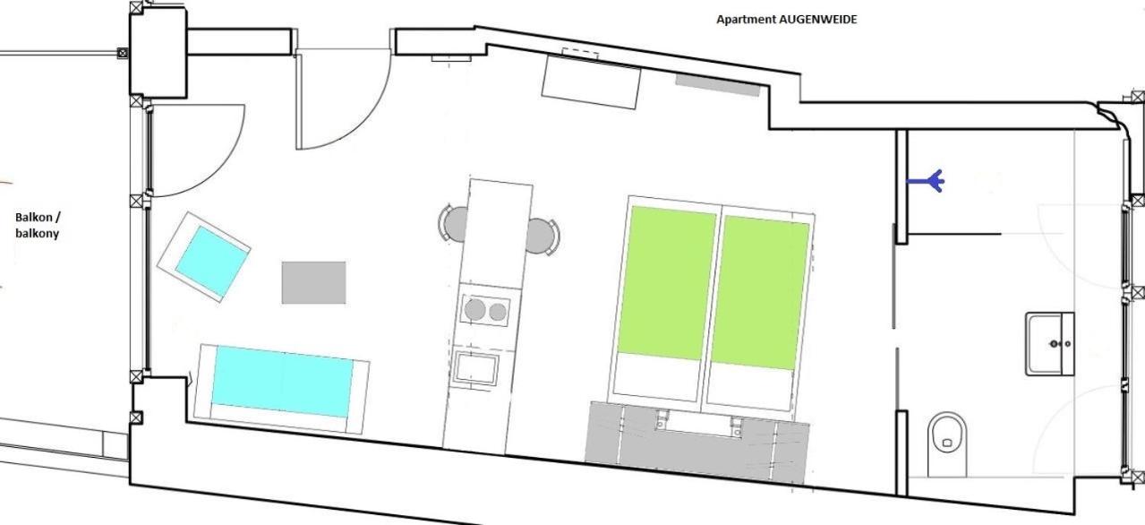 Apartment Augenweide with Balcony  photo 2