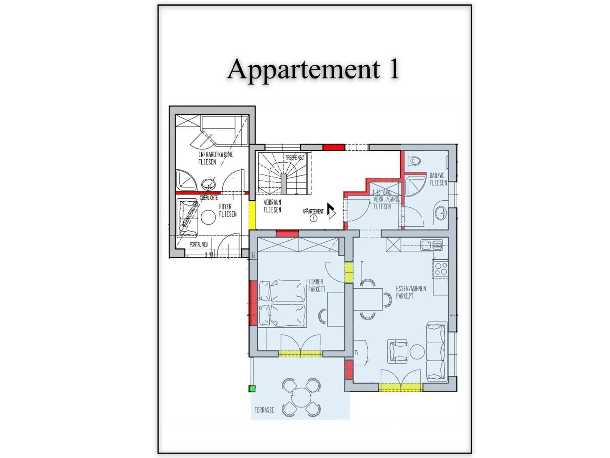 One-Bedroom Apartment with Terrace photo 2