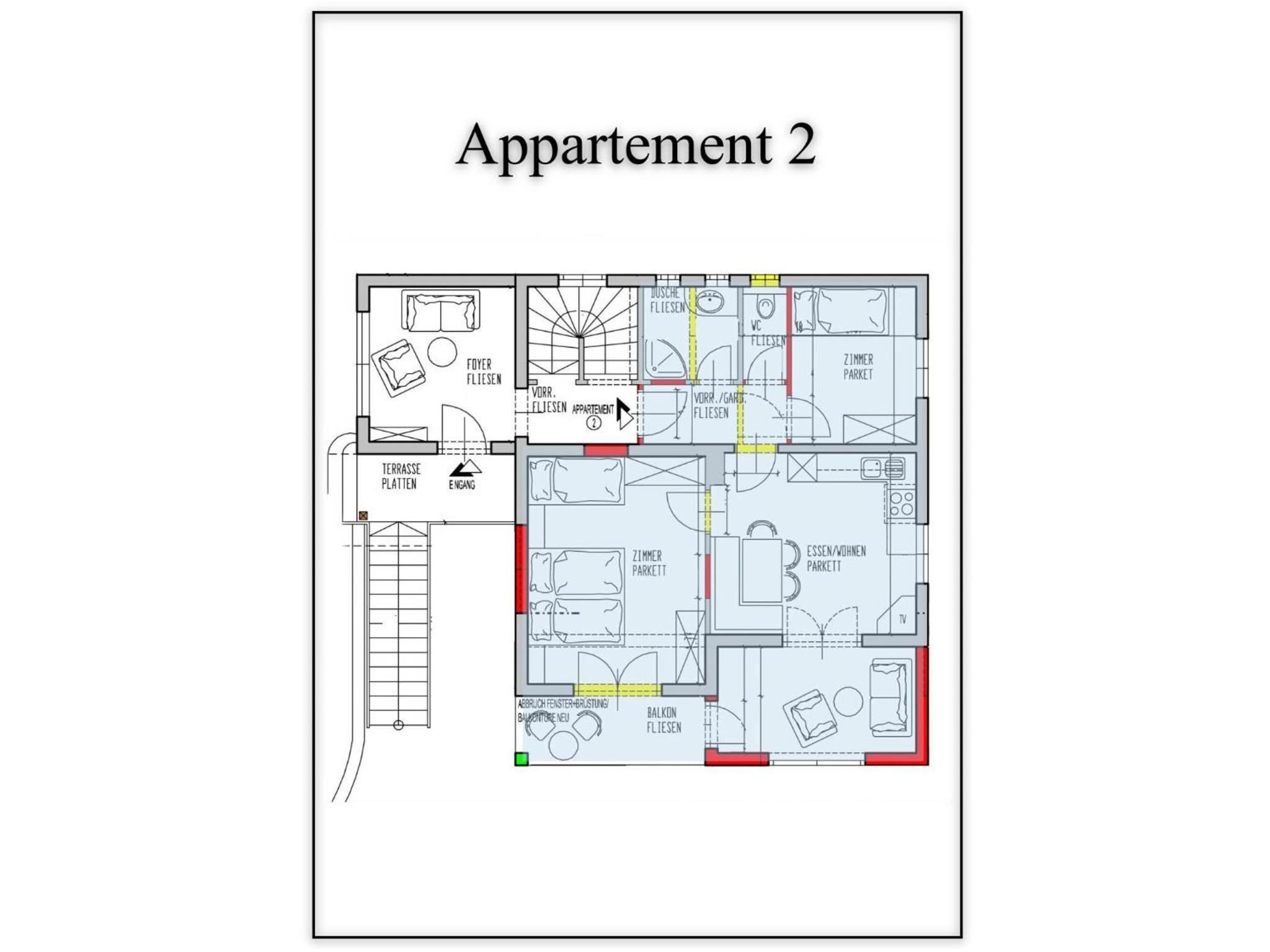 Two-Bedroom Apartment with Balcony photo 2