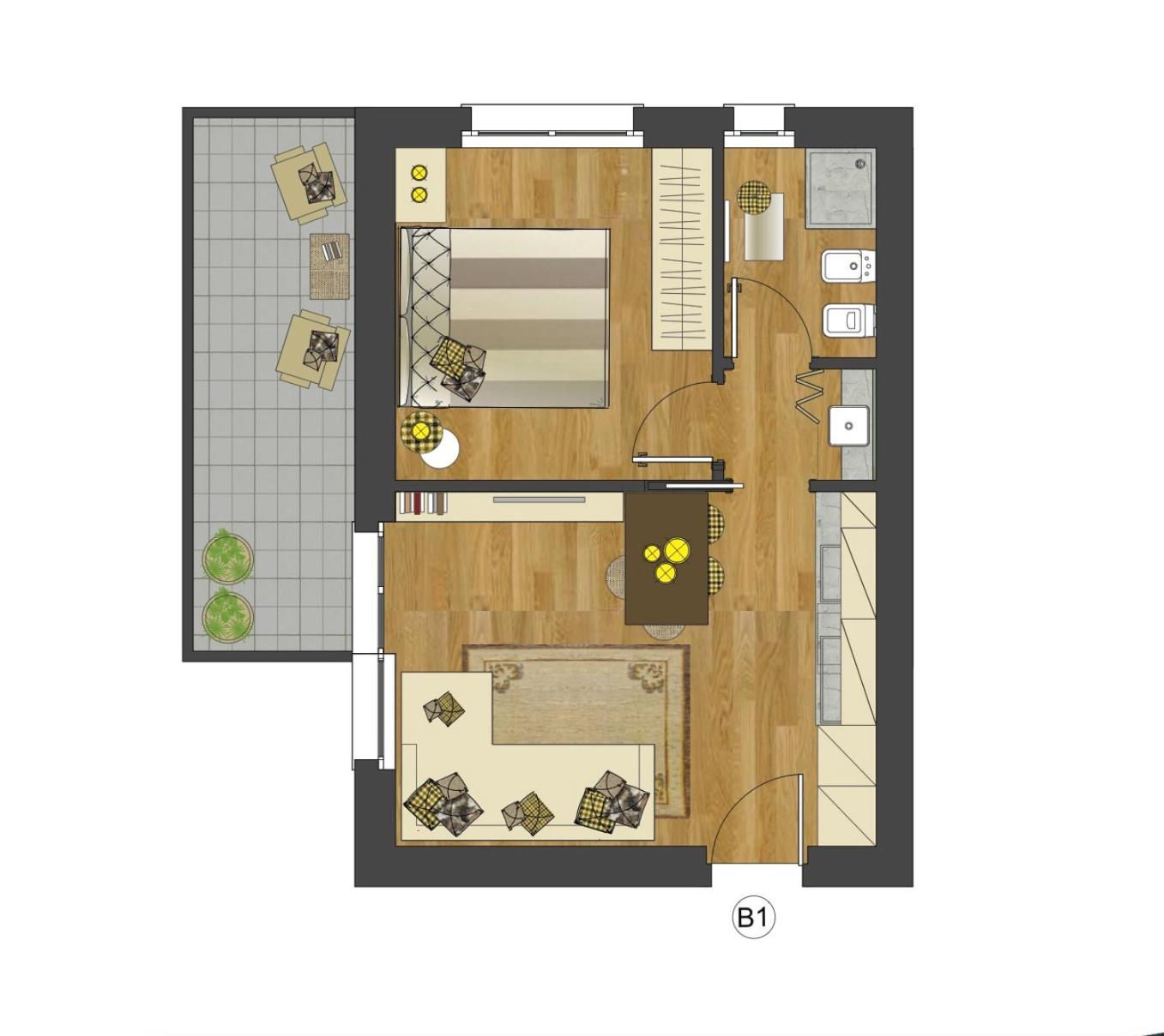 One-Bedroom House photo 2