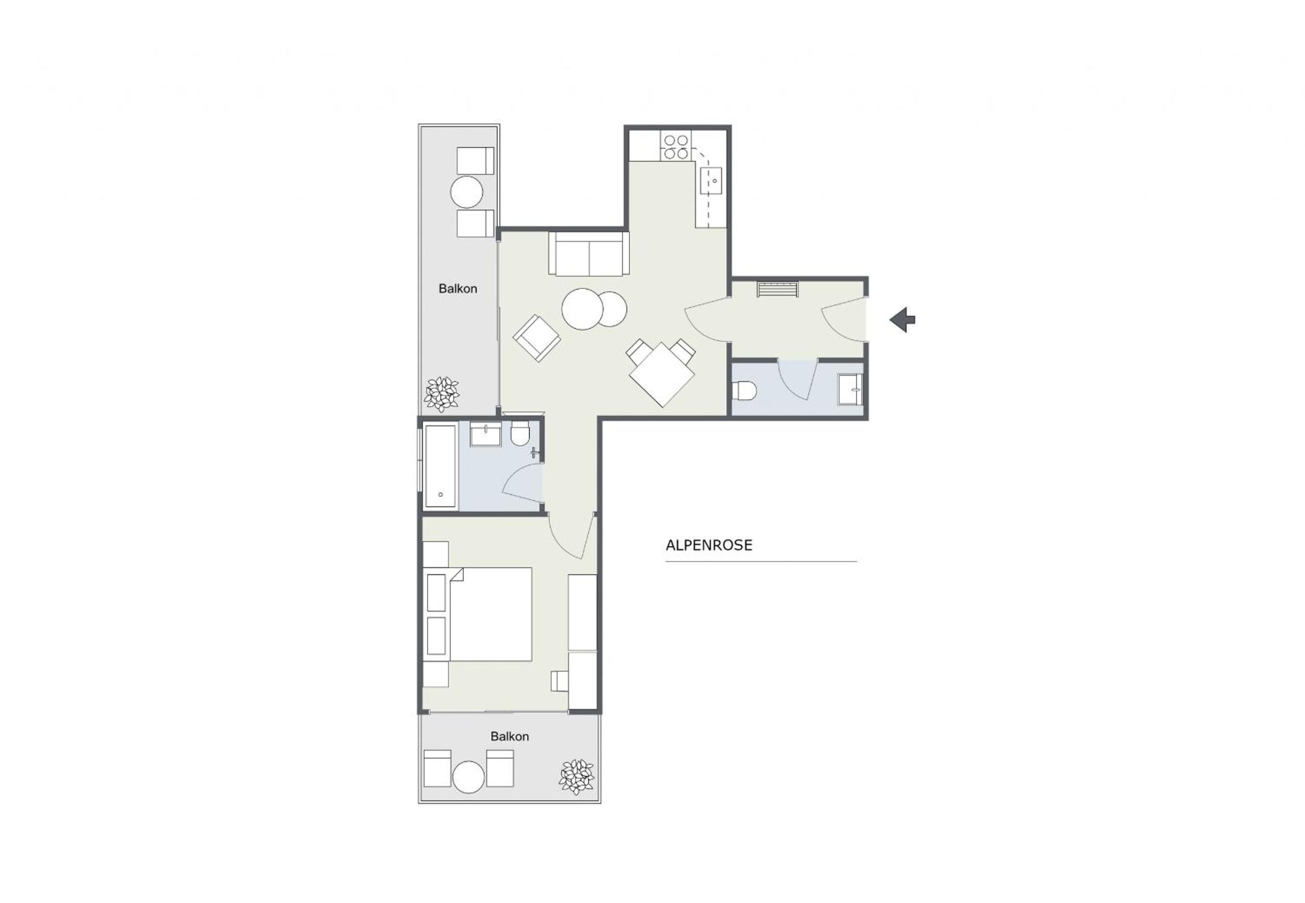 Apartment with Balcony photo 2