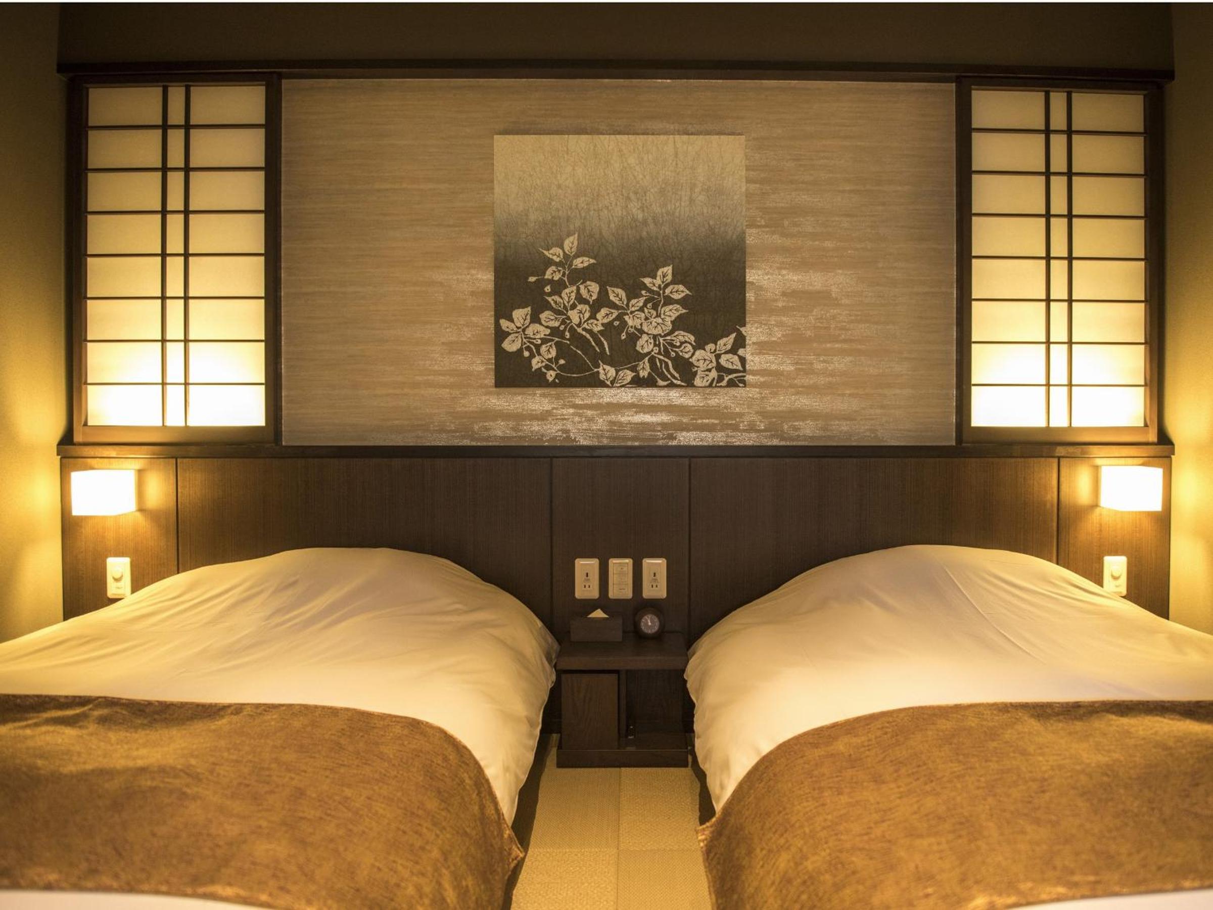Standard Twin Room with Tatami Area with Open Air Bath and Garden View - Non-Smoking - Photo 12