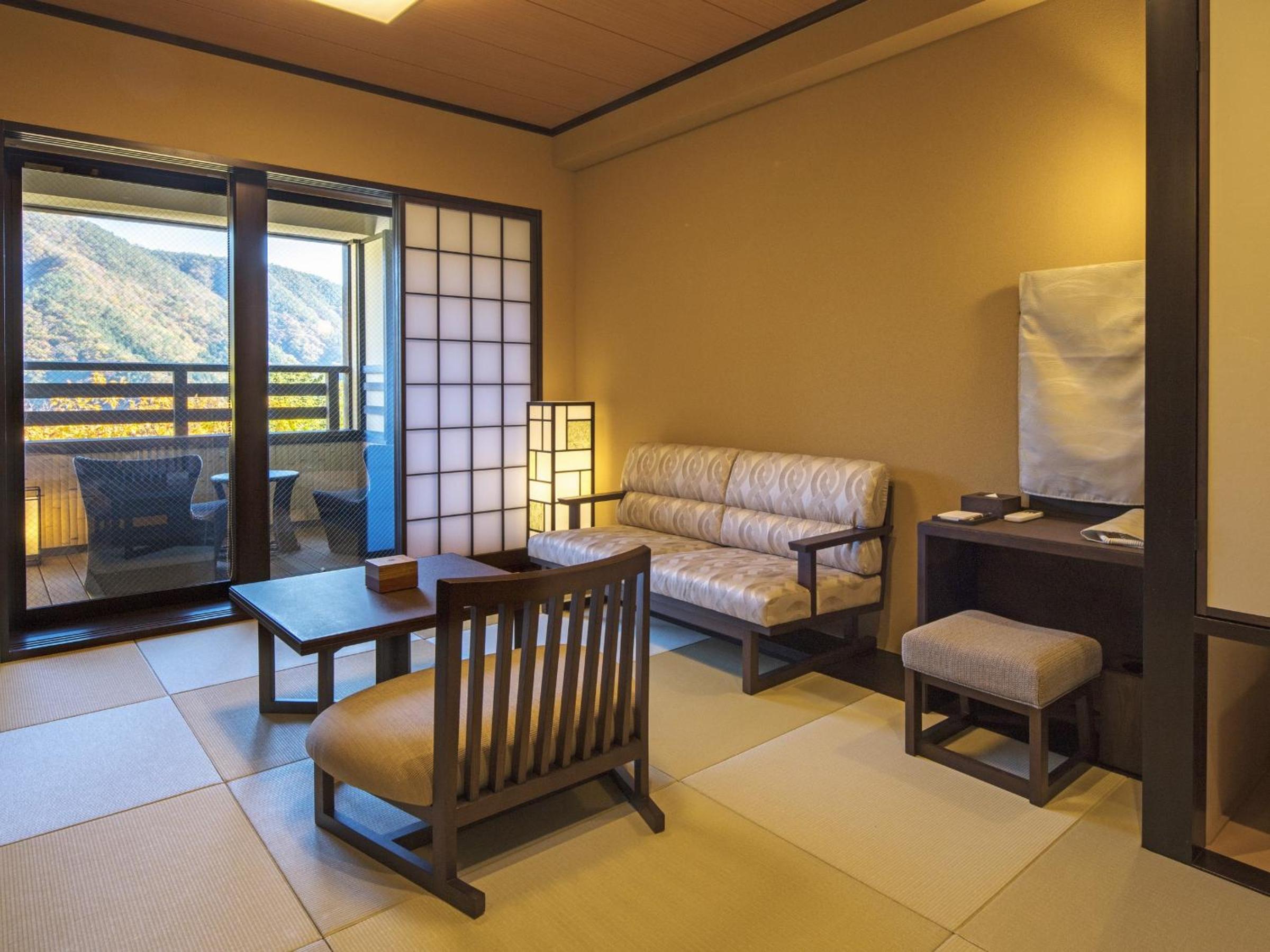 Standard Twin Room with Tatami Area with Open Air Bath and Garden View - Non-Smoking - Photo 2