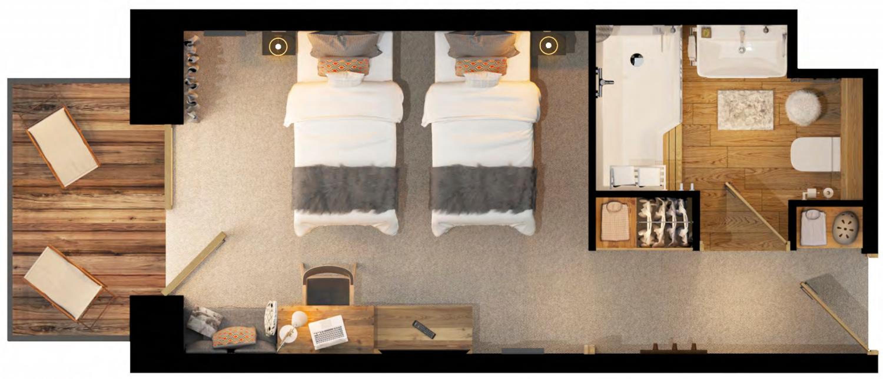 Chambre Double ou Lits Jumeaux Confort