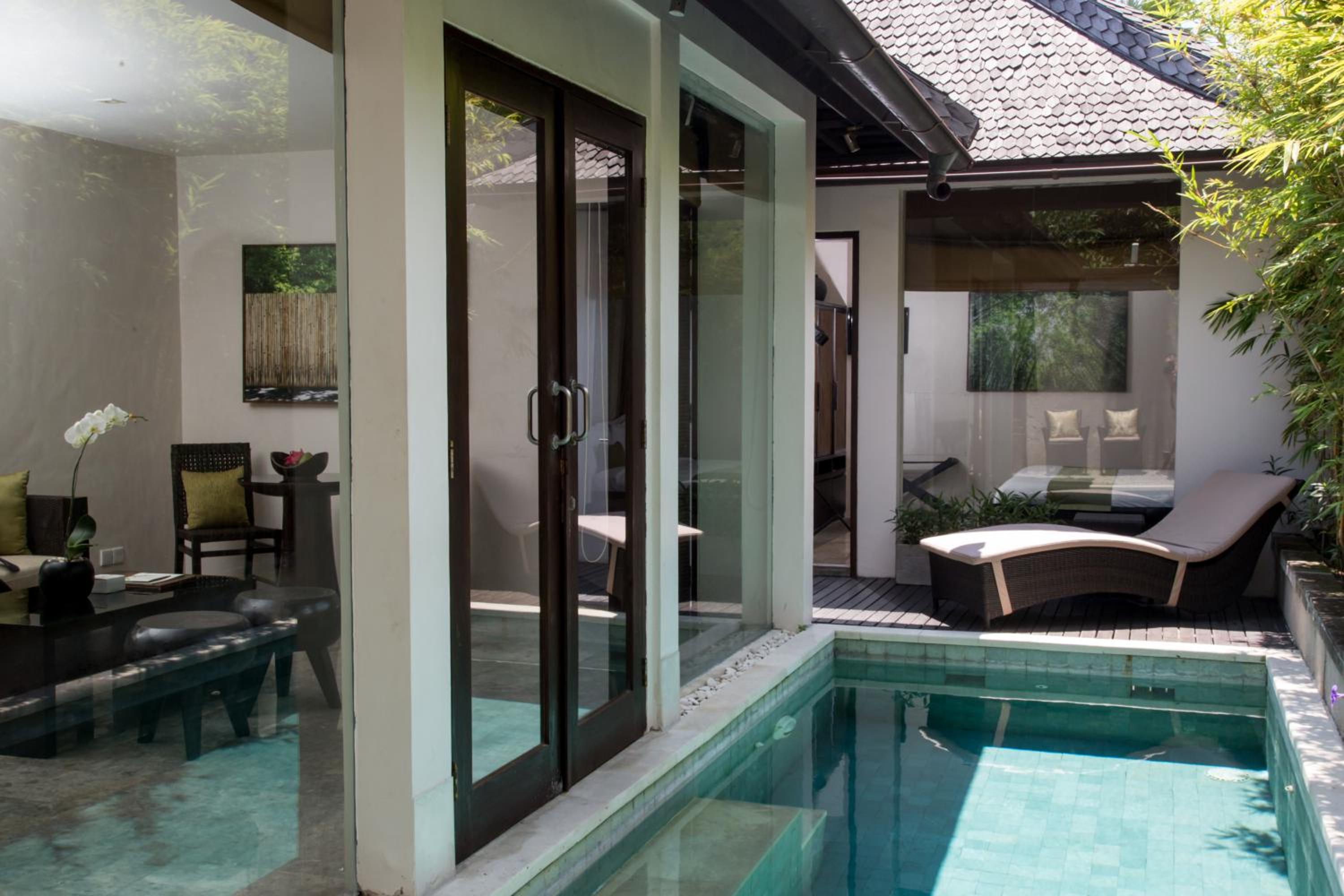 Bambus-Einschlafzimmer-Poolvilla mit täglichem Spa