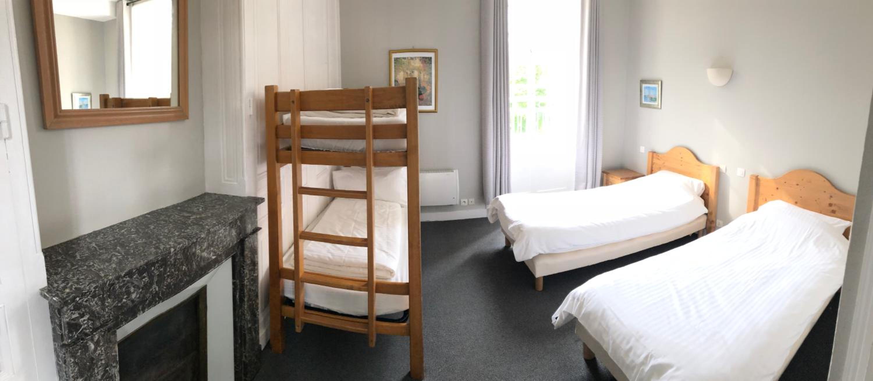 Quad Room Two Singles One Bunk
