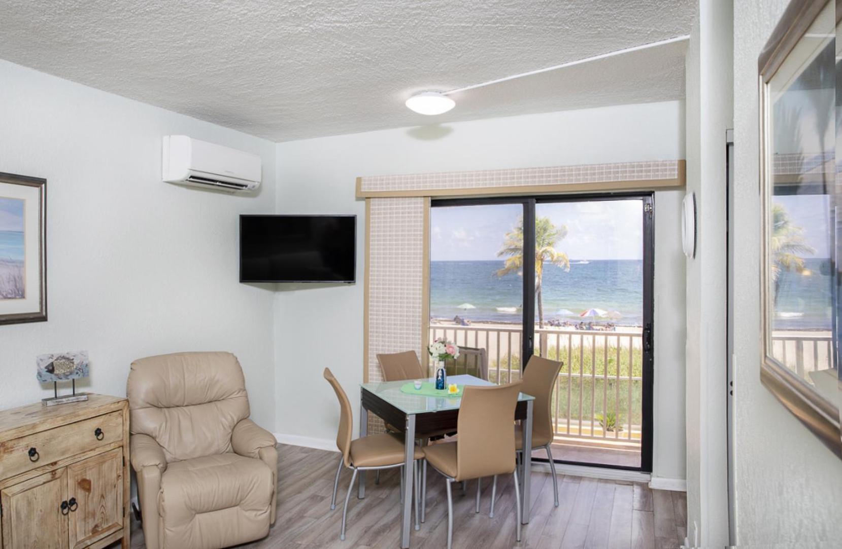 One-Bedroom Ocean Front Apartment with Balcony