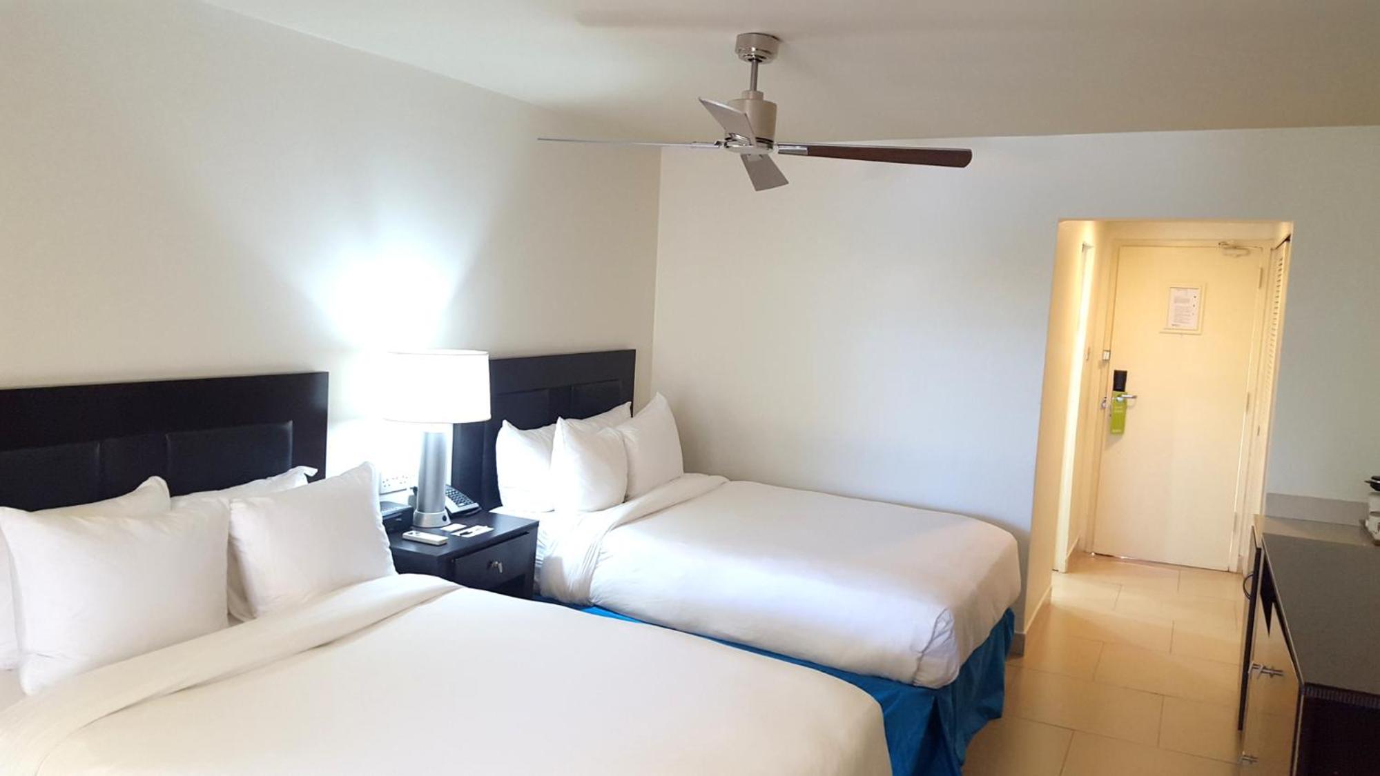 Double Room with Two Double Beds and Garden View