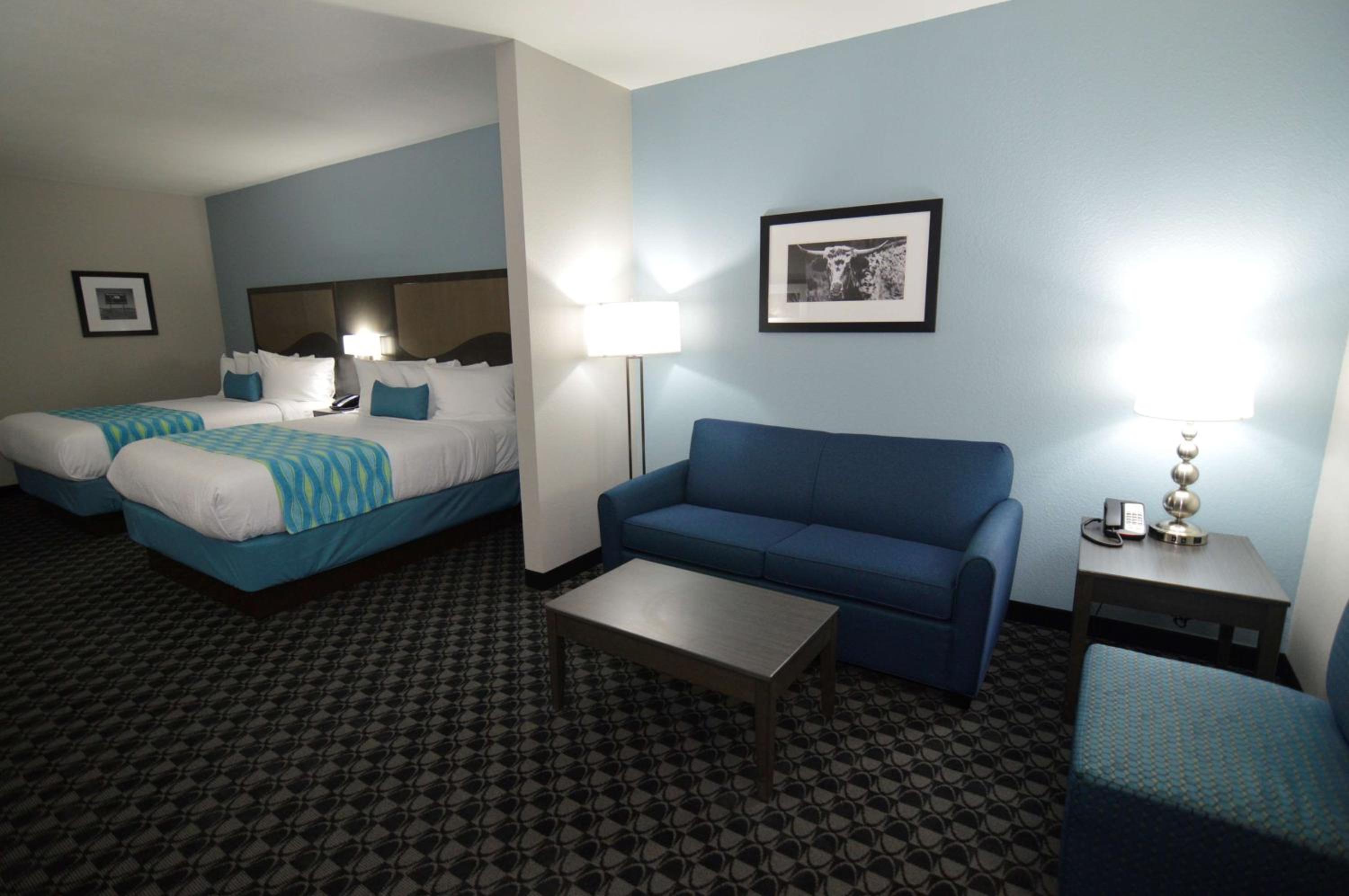 Queen Suite with Two Queen Beds with Sofa Bed