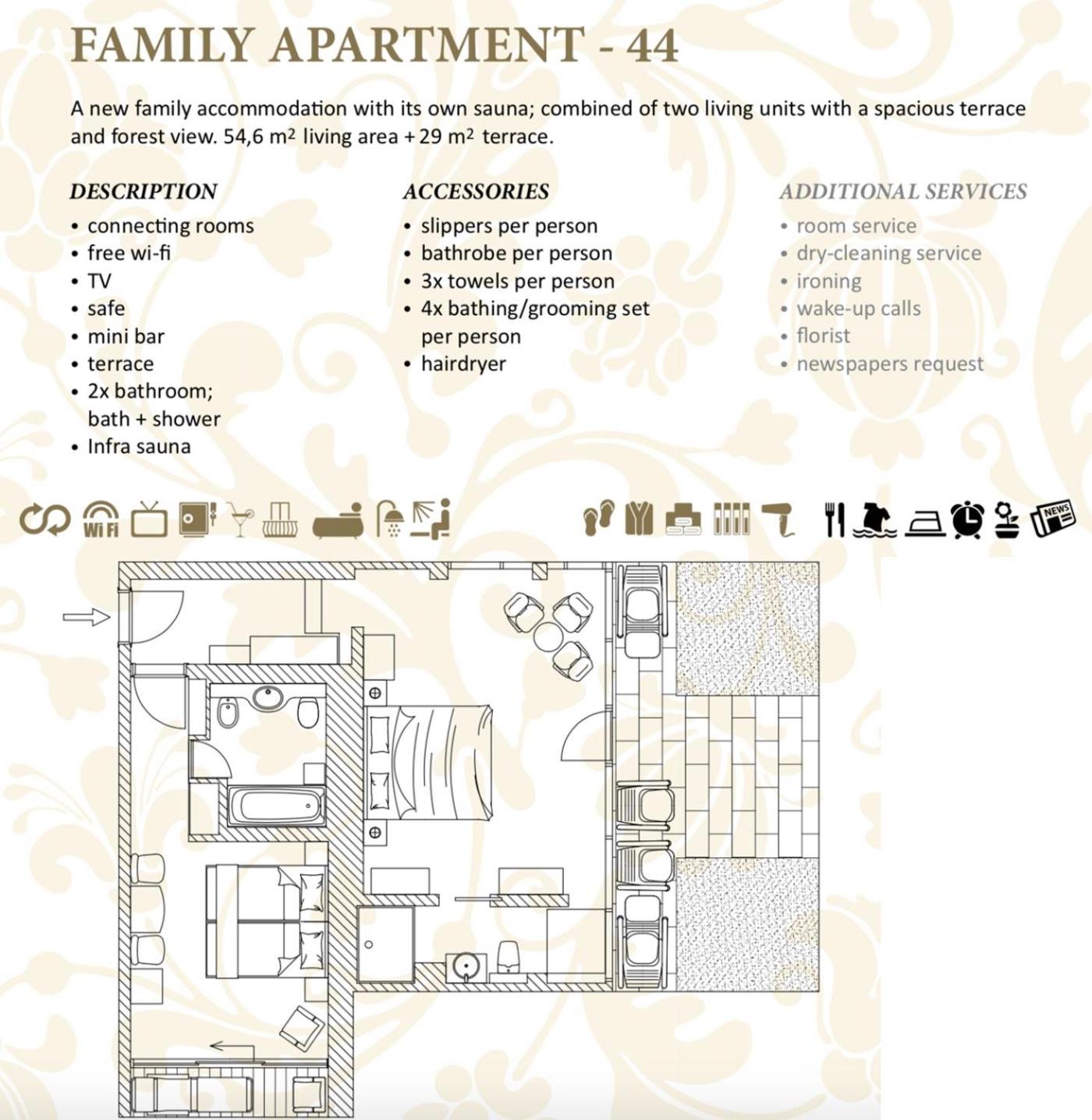 Two-Bedroom Apartment with Terrace and Sauna - Photo 11