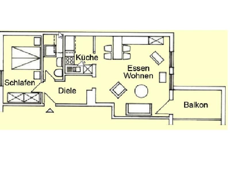 Apartment with Mountain View