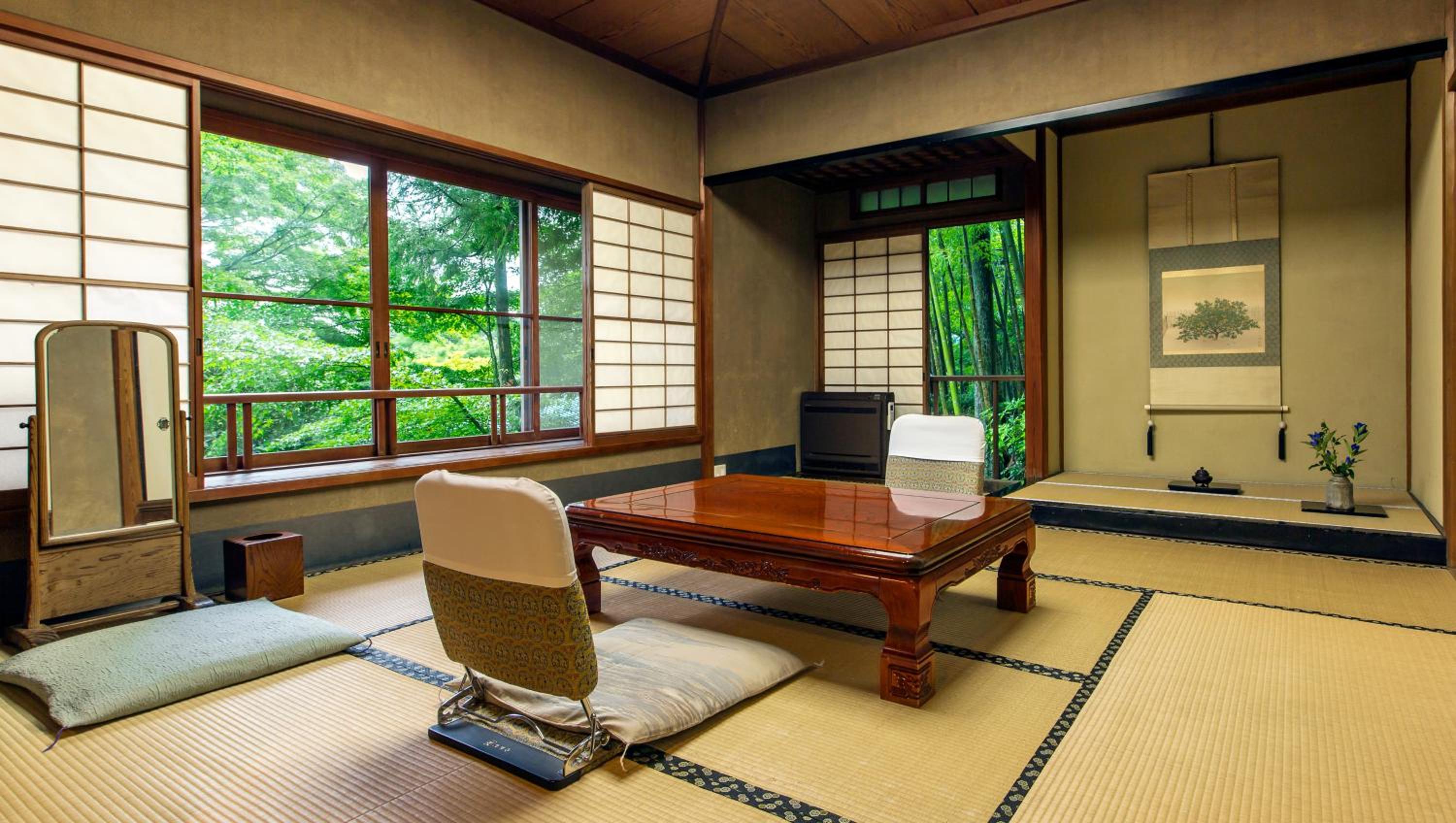 Japanese-Style Triple Room with Hot Spring Bath - Villa
