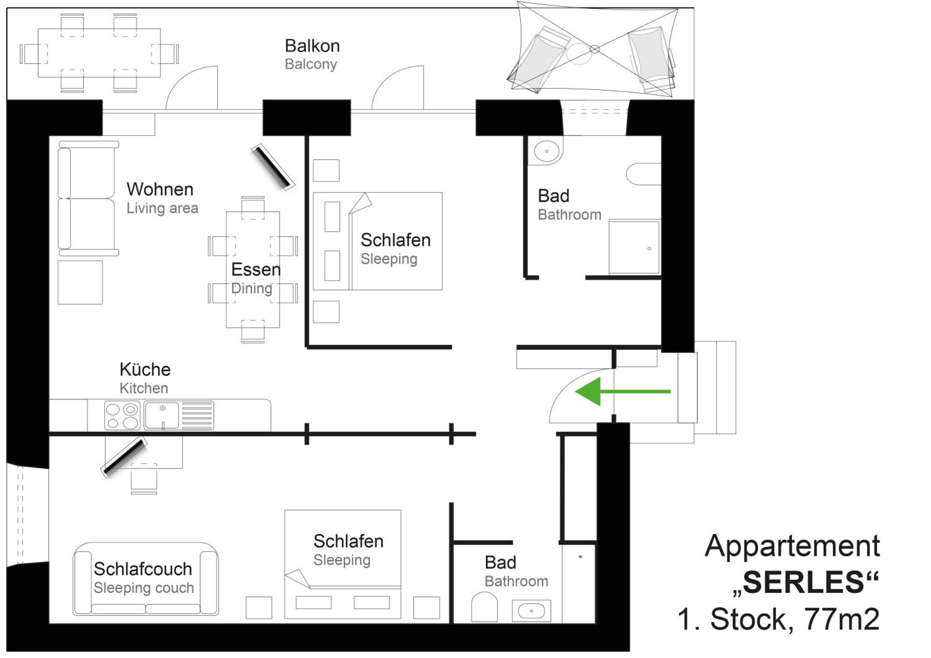 Apartment with Balcony photo 2